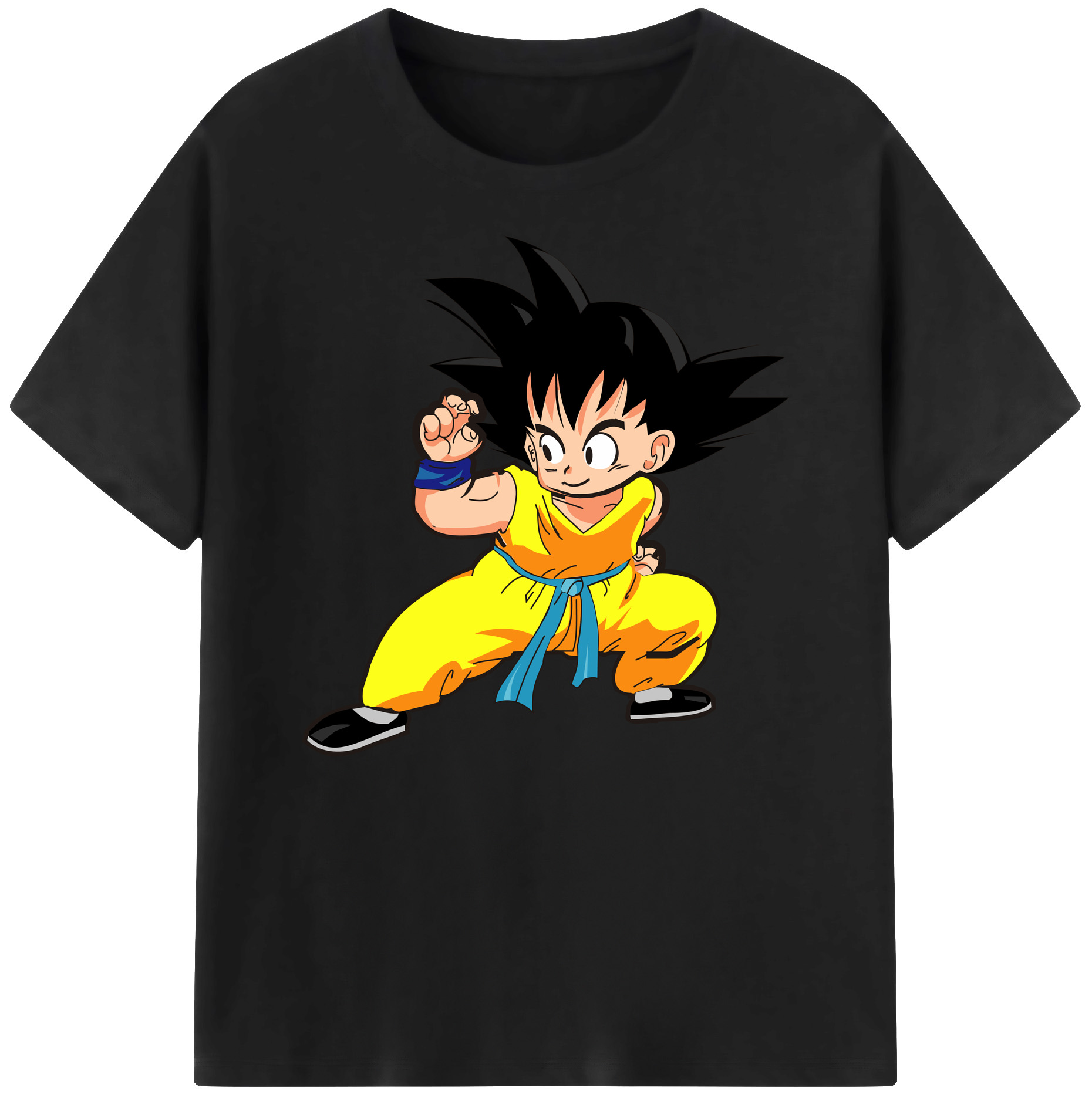 （画像用） ドラゴンボール 孫悟空（そん ごくう）Son Goku カカロット DRAGON BALL Kakarotto 綿100％ メンズ半袖Tシャツ｜肌触りやわらか＆通気性