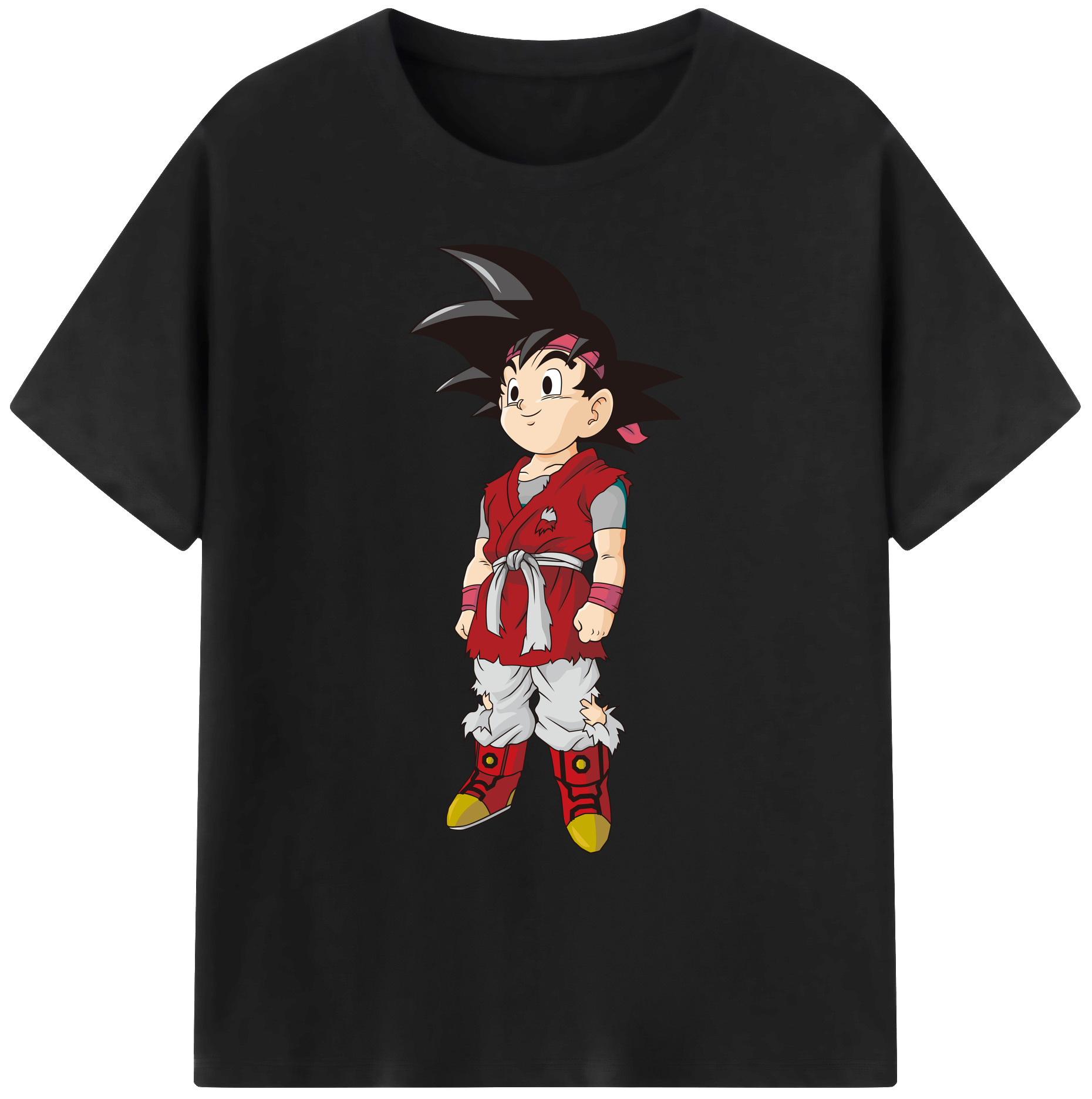 （画像用） ドラゴンボール 孫悟空（そん ごくう）Son Goku カカロット DRAGON BALL Kakarotto 綿100％ メンズ半袖Tシャツ｜肌触りやわらか＆通気性