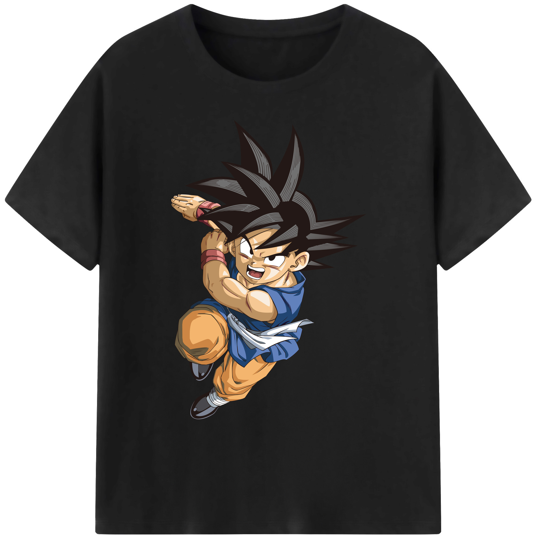 （画像用） ドラゴンボール 孫悟空（そん ごくう）Son Goku カカロット DRAGON BALL Kakarotto 綿100％ メンズ半袖Tシャツ｜肌触りやわらか＆通気性