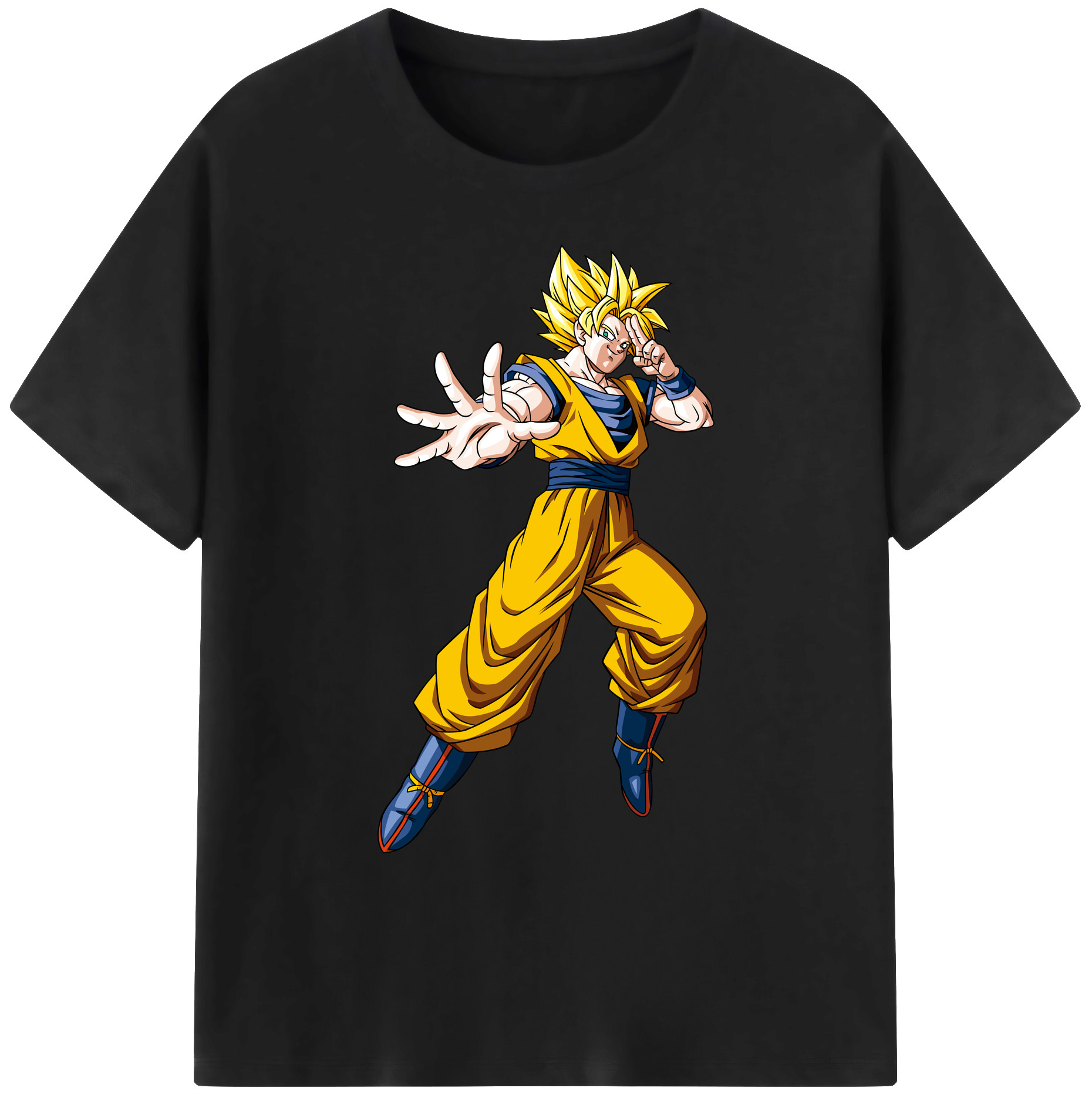 （画像用） ドラゴンボール 孫悟空（そん ごくう）Son Goku カカロット DRAGON BALL Kakarotto 綿100％ メンズ半袖Tシャツ｜肌触りやわらか＆通気性