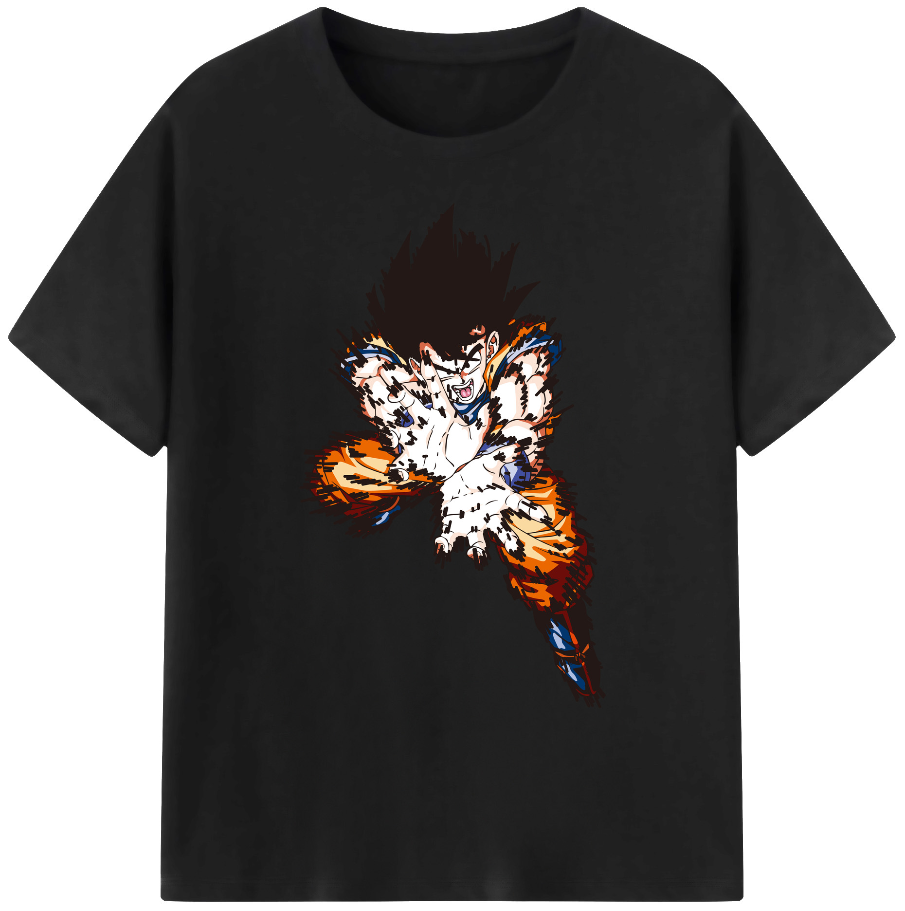 （画像用） ドラゴンボール 孫悟空（そん ごくう）Son Goku カカロット DRAGON BALL Kakarotto 綿100％ メンズ半袖Tシャツ｜肌触りやわらか＆通気性