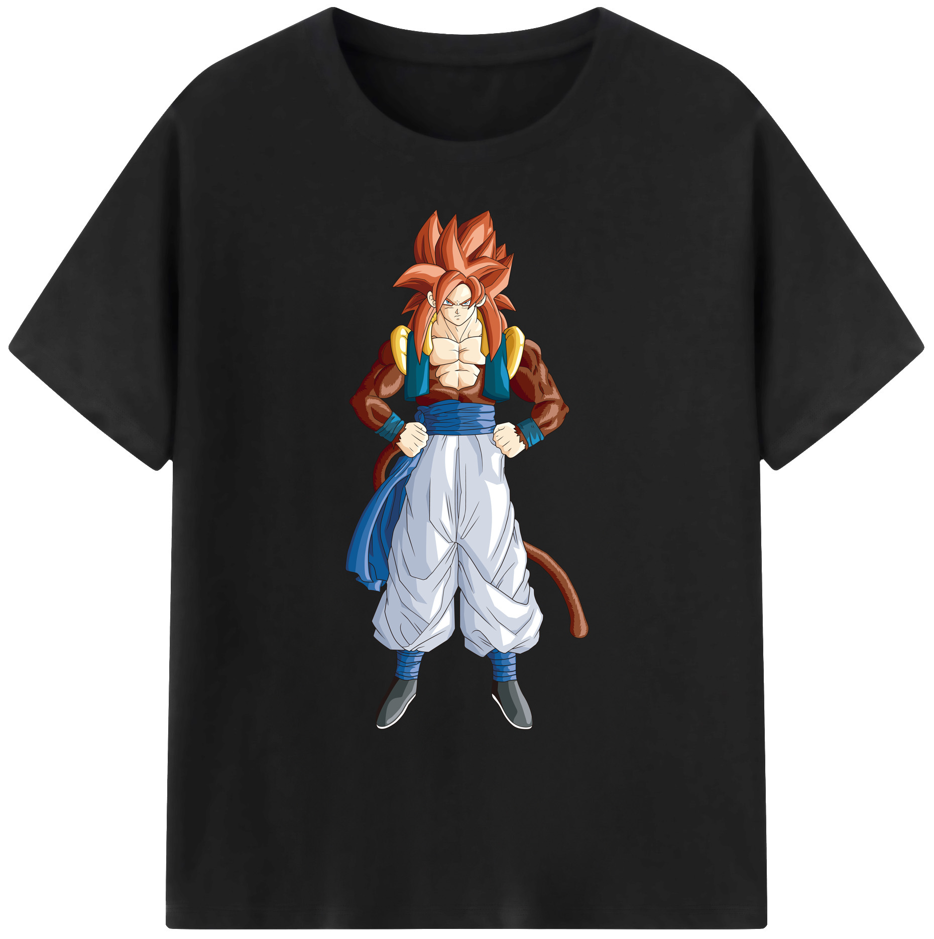 （画像用） ドラゴンボール 孫悟空（そん ごくう）Son Goku カカロット DRAGON BALL Kakarotto 綿100％ メンズ半袖Tシャツ｜肌触りやわらか＆通気性