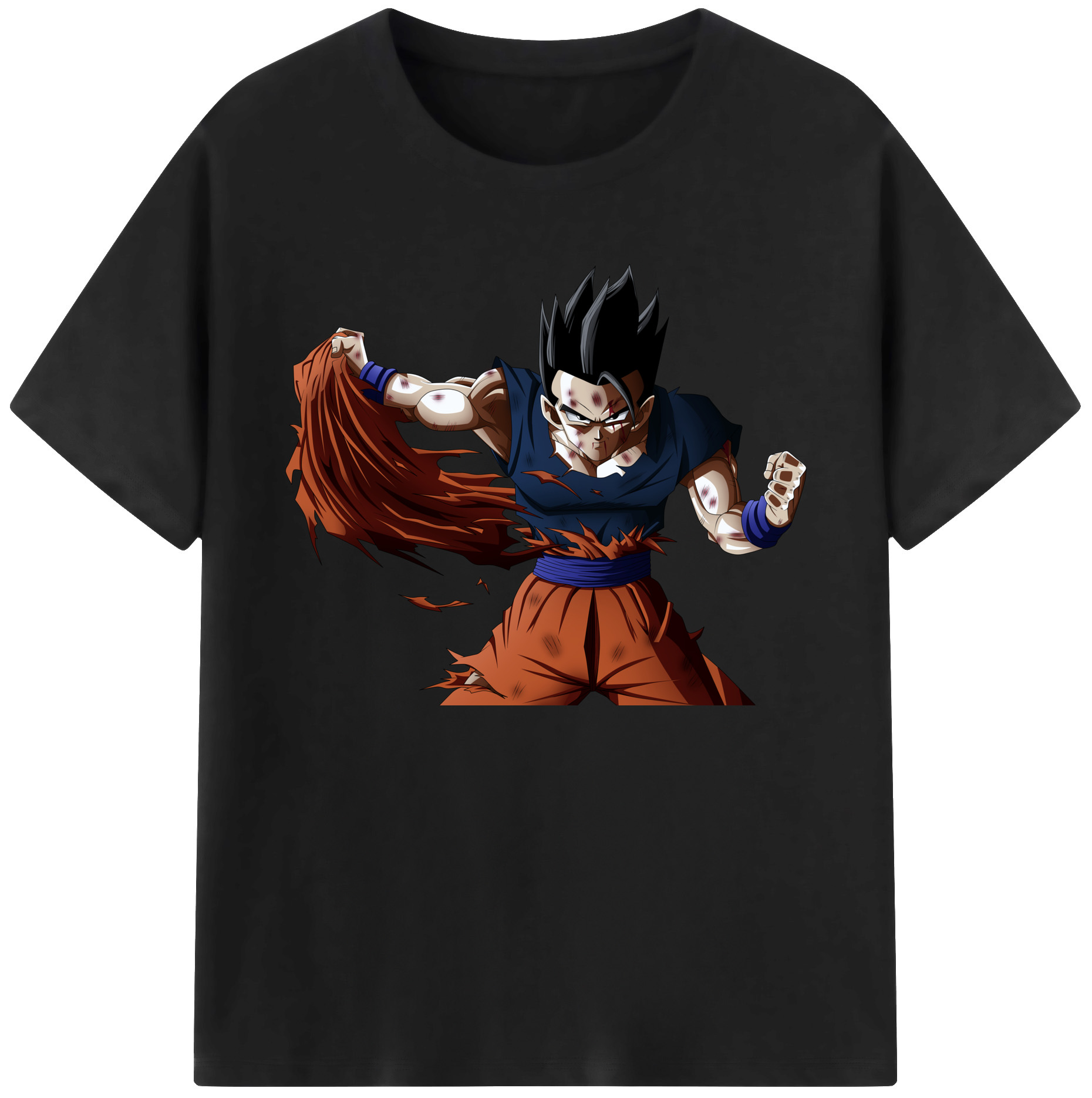 （画像用） ドラゴンボール ベジータ四世（Bejīta Yonsei）DRAGON BALL Vegeta IV 綿100％ メンズ半袖Tシャツ｜肌触りやわらか＆通気性
