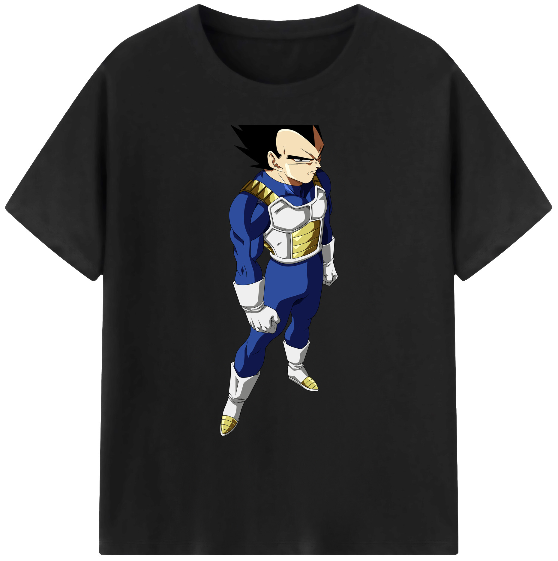 （画像用） ドラゴンボール ベジータ四世（Bejīta Yonsei）DRAGON BALL Vegeta IV 綿100％ メンズ半袖Tシャツ｜肌触りやわらか＆通気性