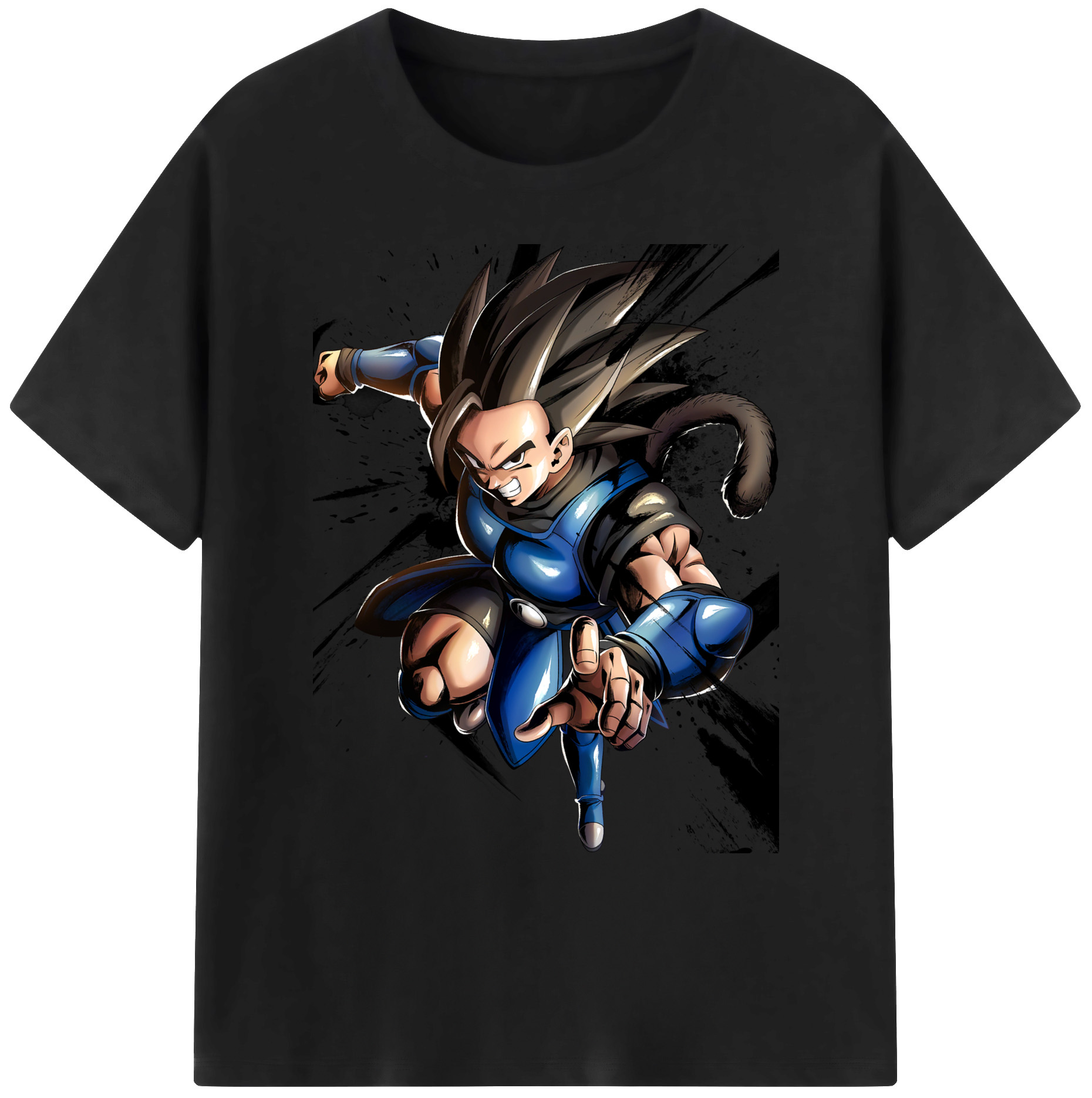 （画像用） ドラゴンボール ベジータ四世（Bejīta Yonsei）DRAGON BALL Vegeta IV 綿100％ メンズ半袖Tシャツ｜肌触りやわらか＆通気性