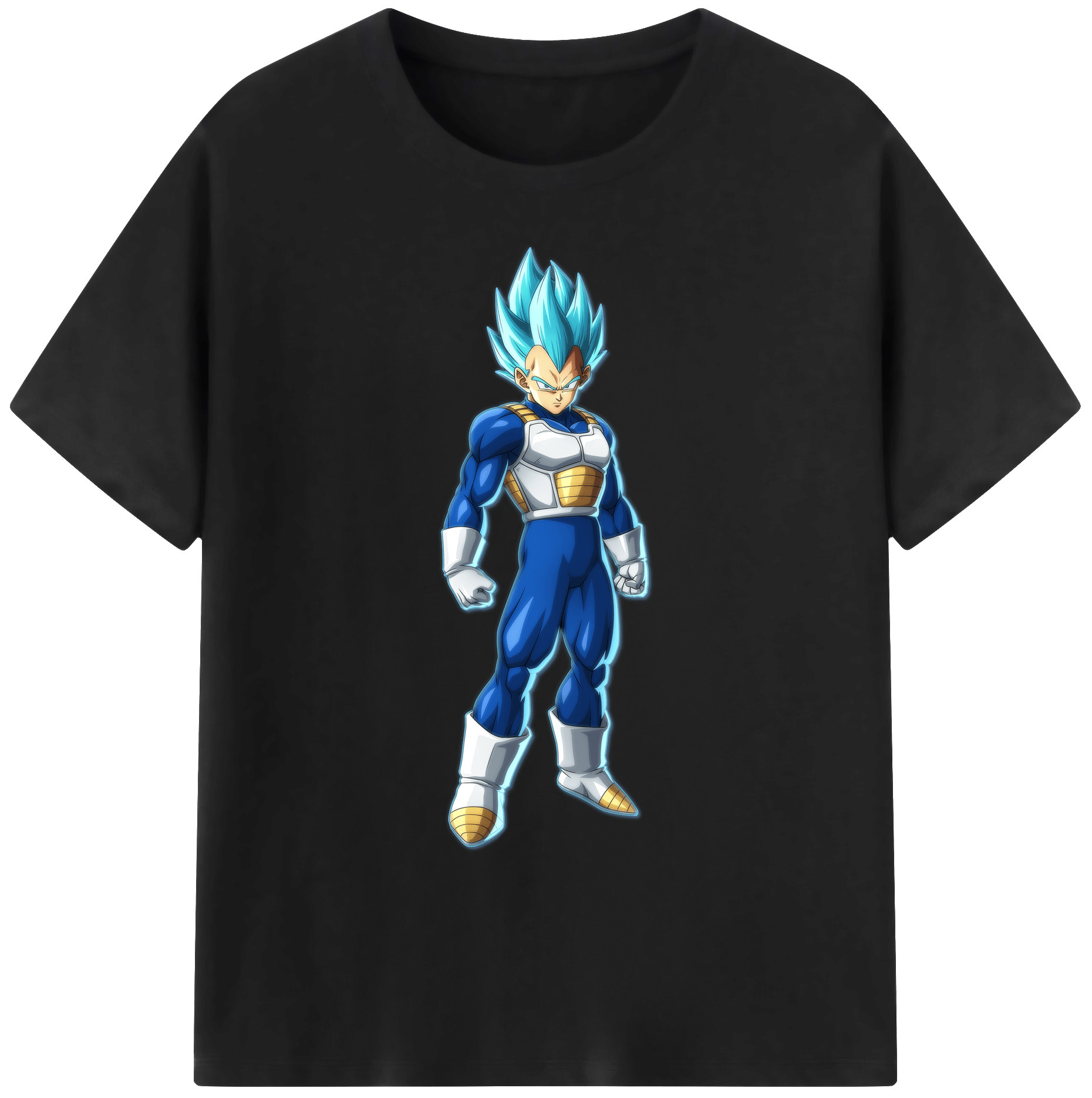 （画像用） ドラゴンボール ベジータ四世（Bejīta Yonsei）DRAGON BALL Vegeta IV 綿100％ メンズ半袖Tシャツ｜肌触りやわらか＆通気性