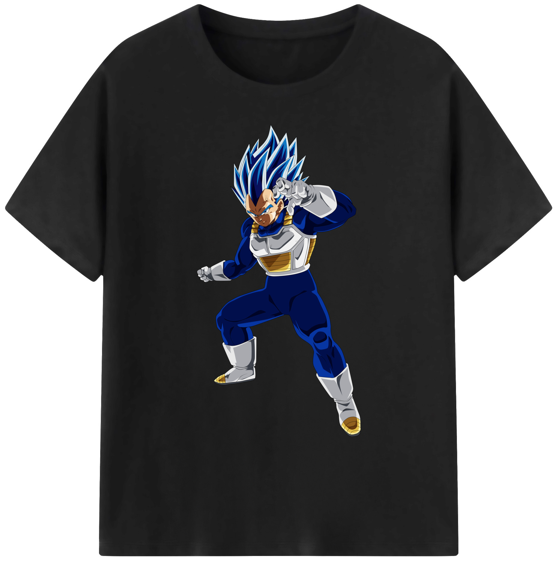 （画像用） ドラゴンボール ベジータ四世（Bejīta Yonsei）DRAGON BALL Vegeta IV 綿100％ メンズ半袖Tシャツ｜肌触りやわらか＆通気性