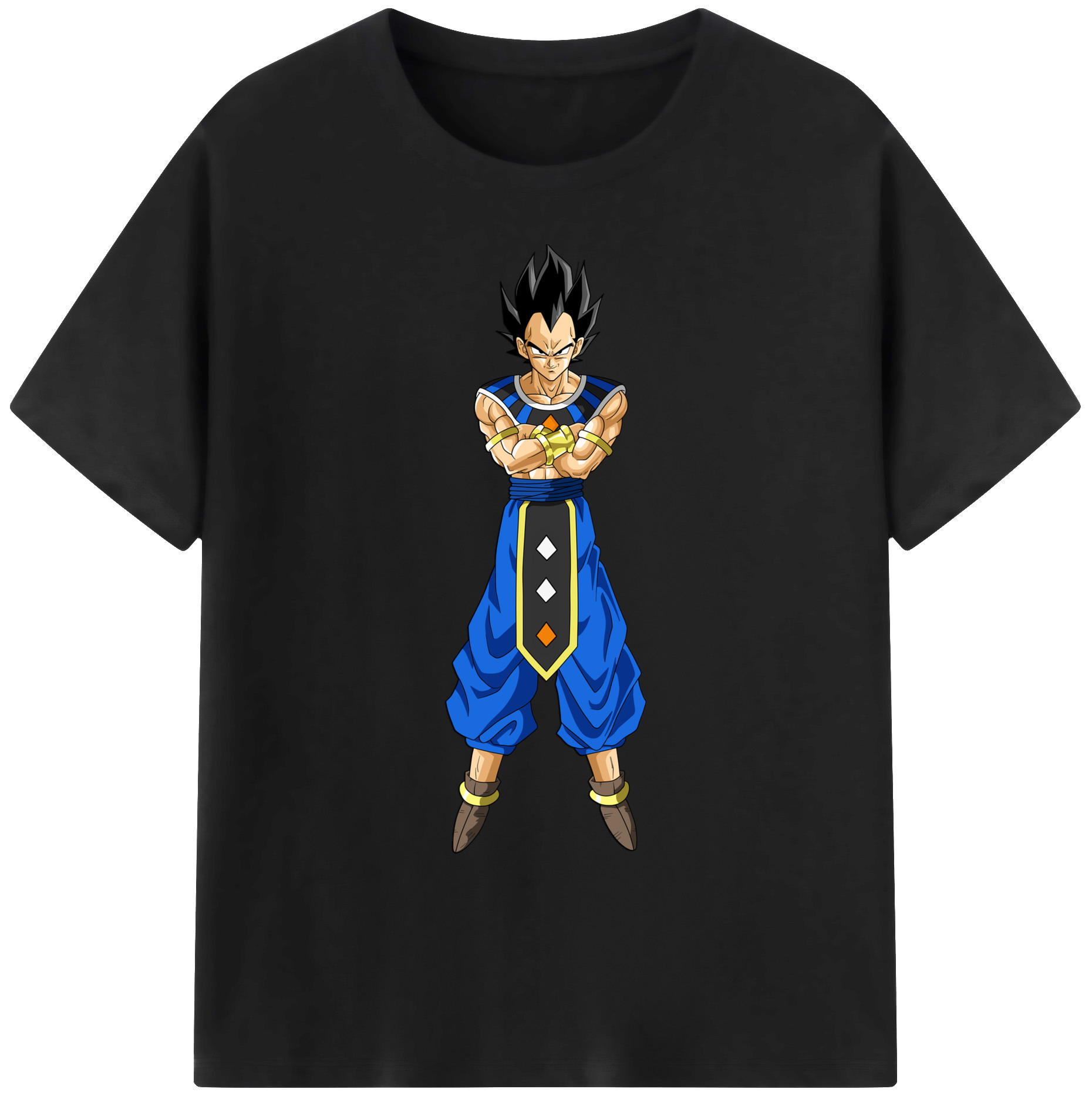 （画像用） ドラゴンボール ベジータ四世（Bejīta Yonsei）DRAGON BALL Vegeta IV 綿100％ メンズ半袖Tシャツ｜肌触りやわらか＆通気性