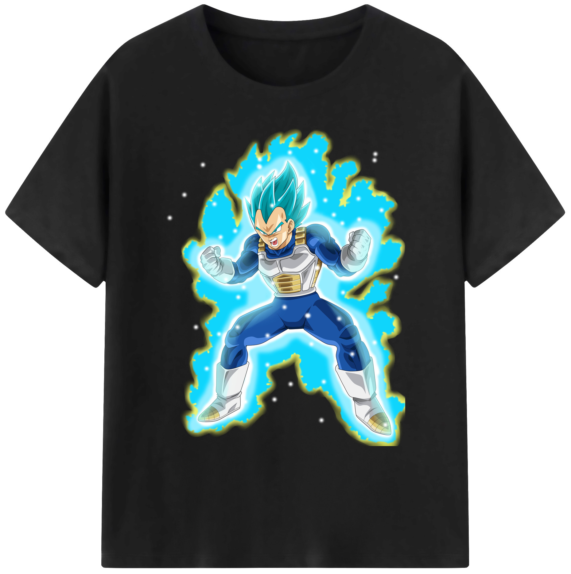 （画像用） ドラゴンボール ベジータ四世（Bejīta Yonsei）DRAGON BALL Vegeta IV 綿100％ メンズ半袖Tシャツ｜肌触りやわらか＆通気性