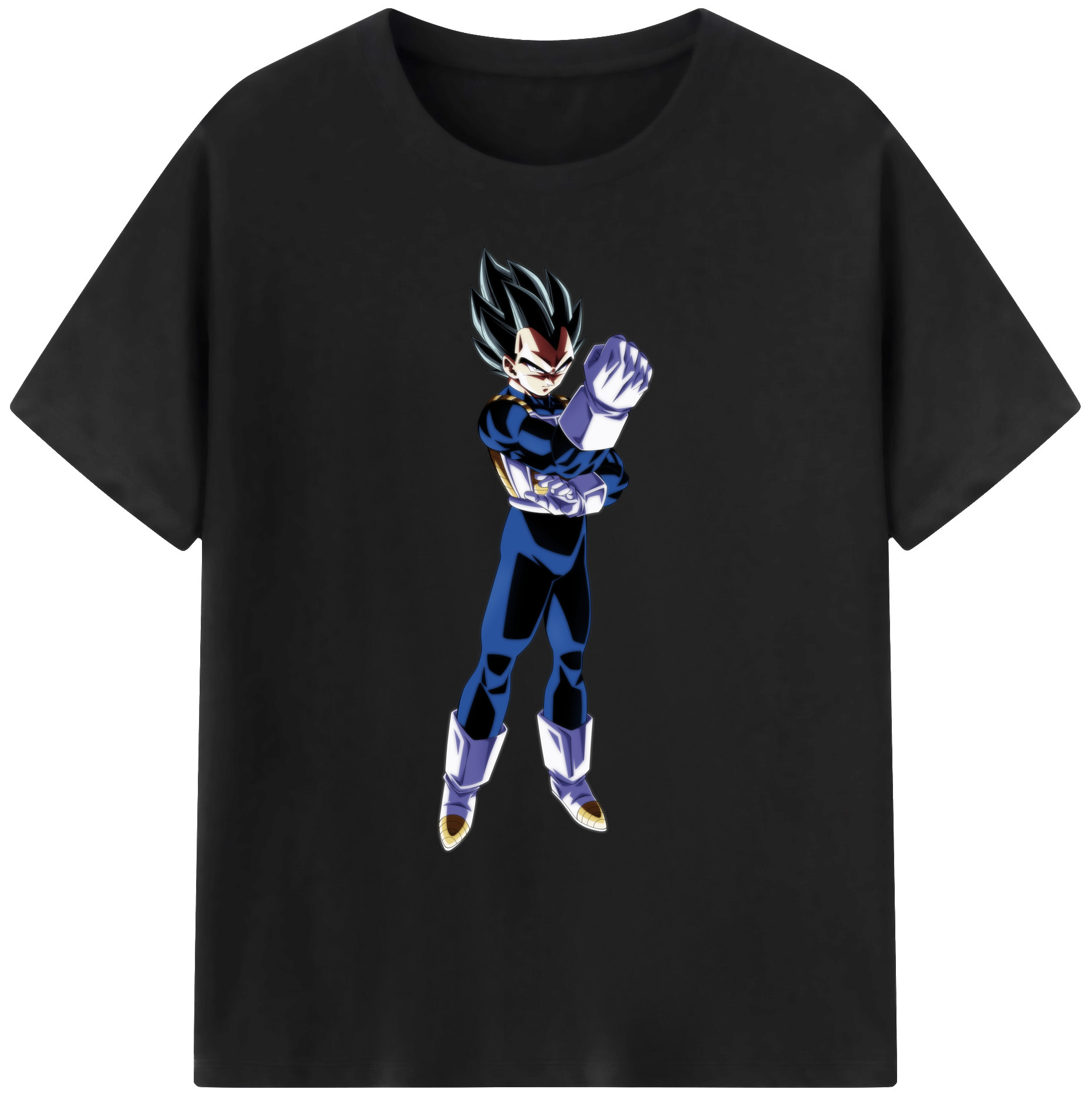 （画像用） ドラゴンボール ベジータ四世（Bejīta Yonsei）DRAGON BALL Vegeta IV 綿100％ メンズ半袖Tシャツ｜肌触りやわらか＆通気性