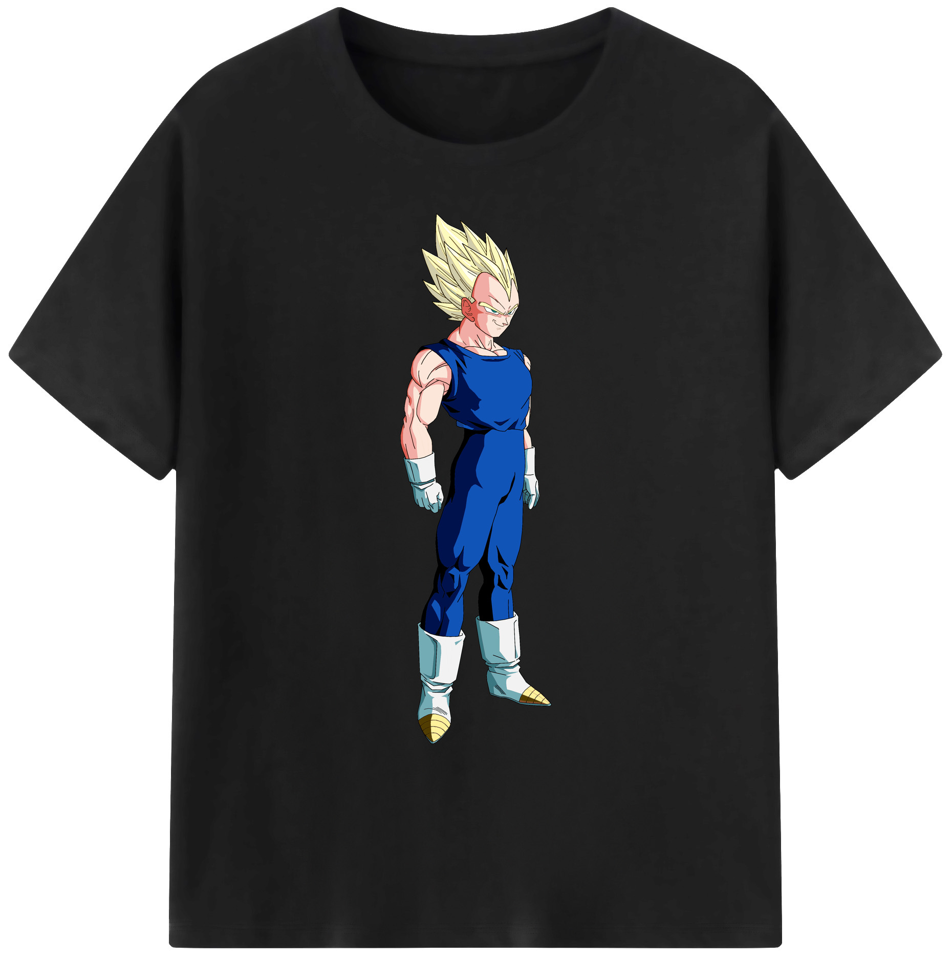 （画像用） ドラゴンボール ベジータ四世（Bejīta Yonsei）DRAGON BALL Vegeta IV 綿100％ メンズ半袖Tシャツ｜肌触りやわらか＆通気性