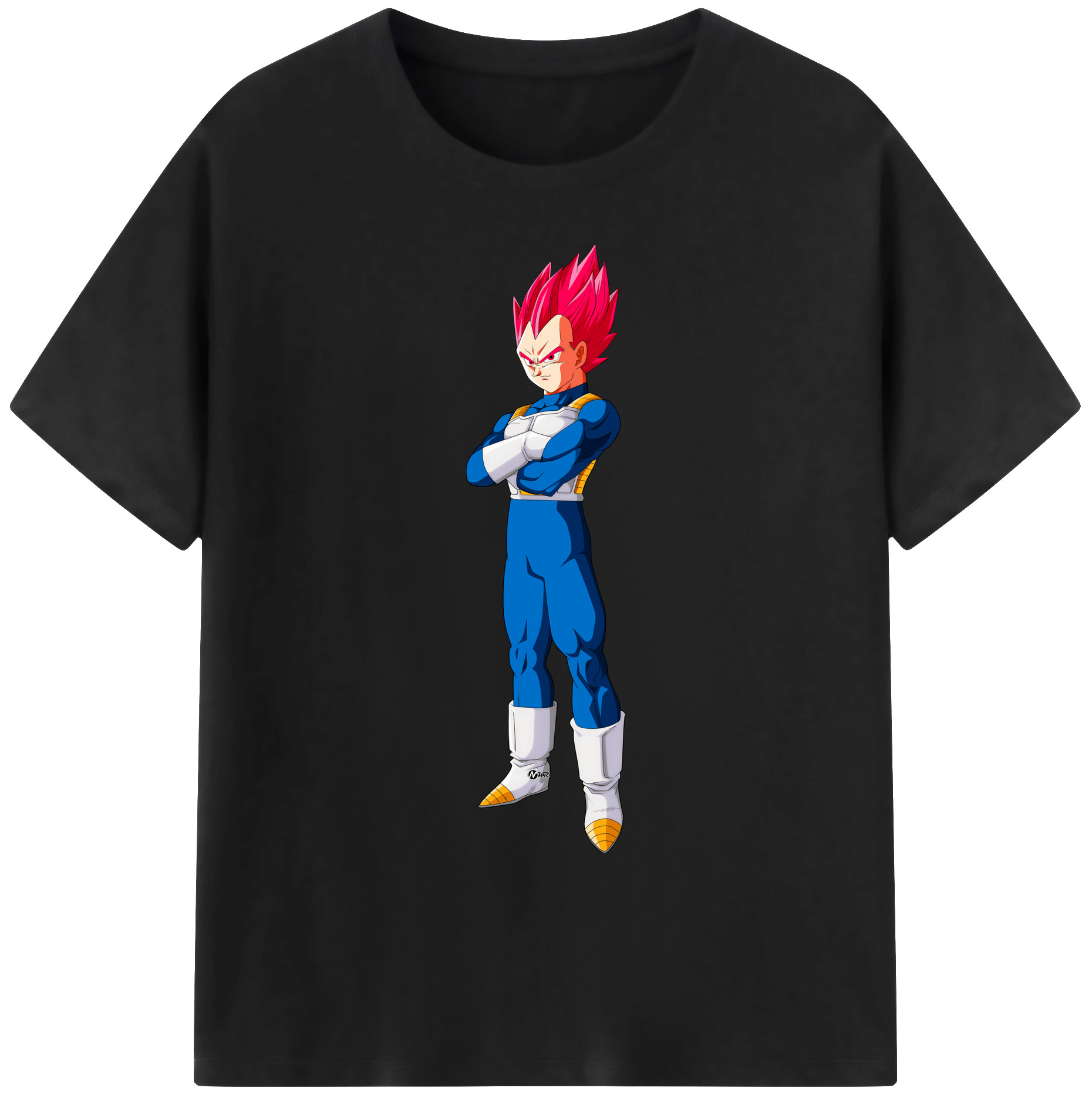 （画像用） ドラゴンボール ベジータ四世（Bejīta Yonsei）DRAGON BALL Vegeta IV 綿100％ メンズ半袖Tシャツ｜肌触りやわらか＆通気性