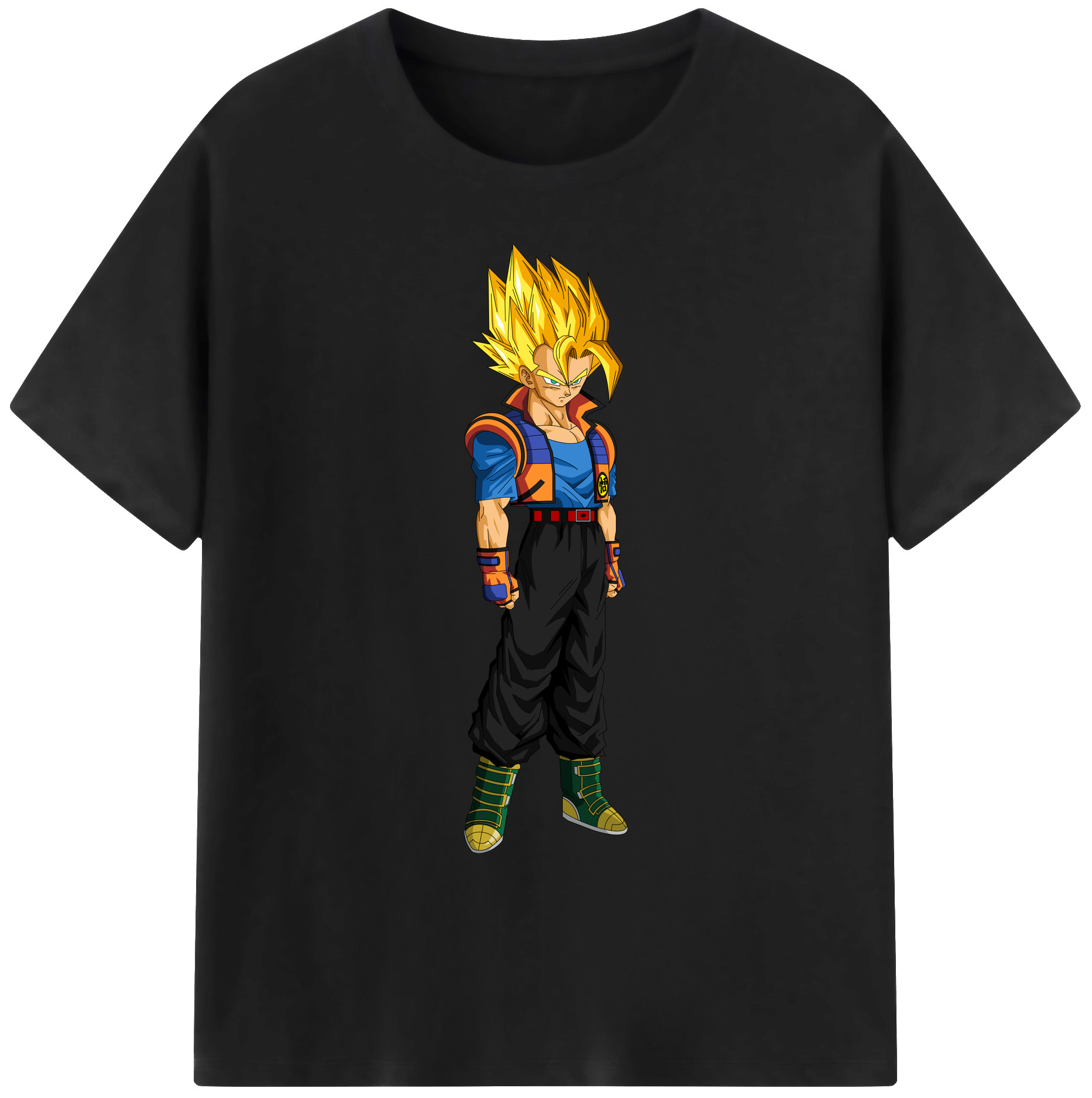 （画像用） ドラゴンボール ベジータ四世（Bejīta Yonsei）DRAGON BALL Vegeta IV 綿100％ メンズ半袖Tシャツ｜肌触りやわらか＆通気性