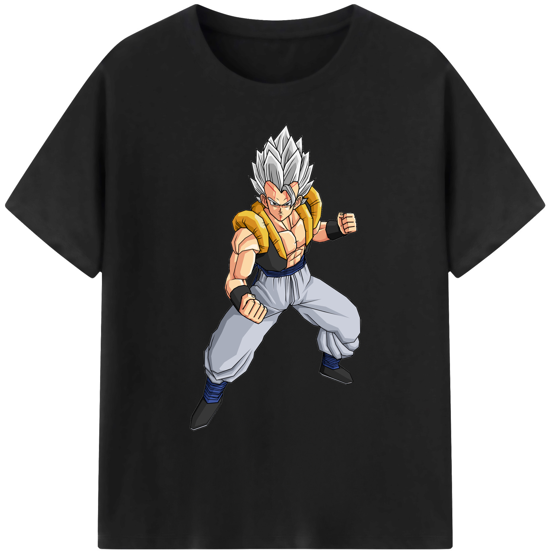 （画像用） ドラゴンボール ベジータ四世（Bejīta Yonsei）DRAGON BALL Vegeta IV 綿100％ メンズ半袖Tシャツ｜肌触りやわらか＆通気性