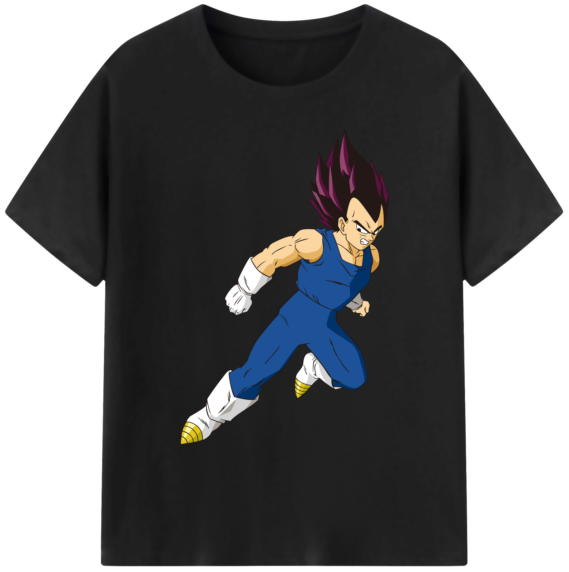 （画像用） ドラゴンボール ベジータ四世（Bejīta Yonsei）DRAGON BALL Vegeta IV 綿100％ メンズ半袖Tシャツ｜肌触りやわらか＆通気性
