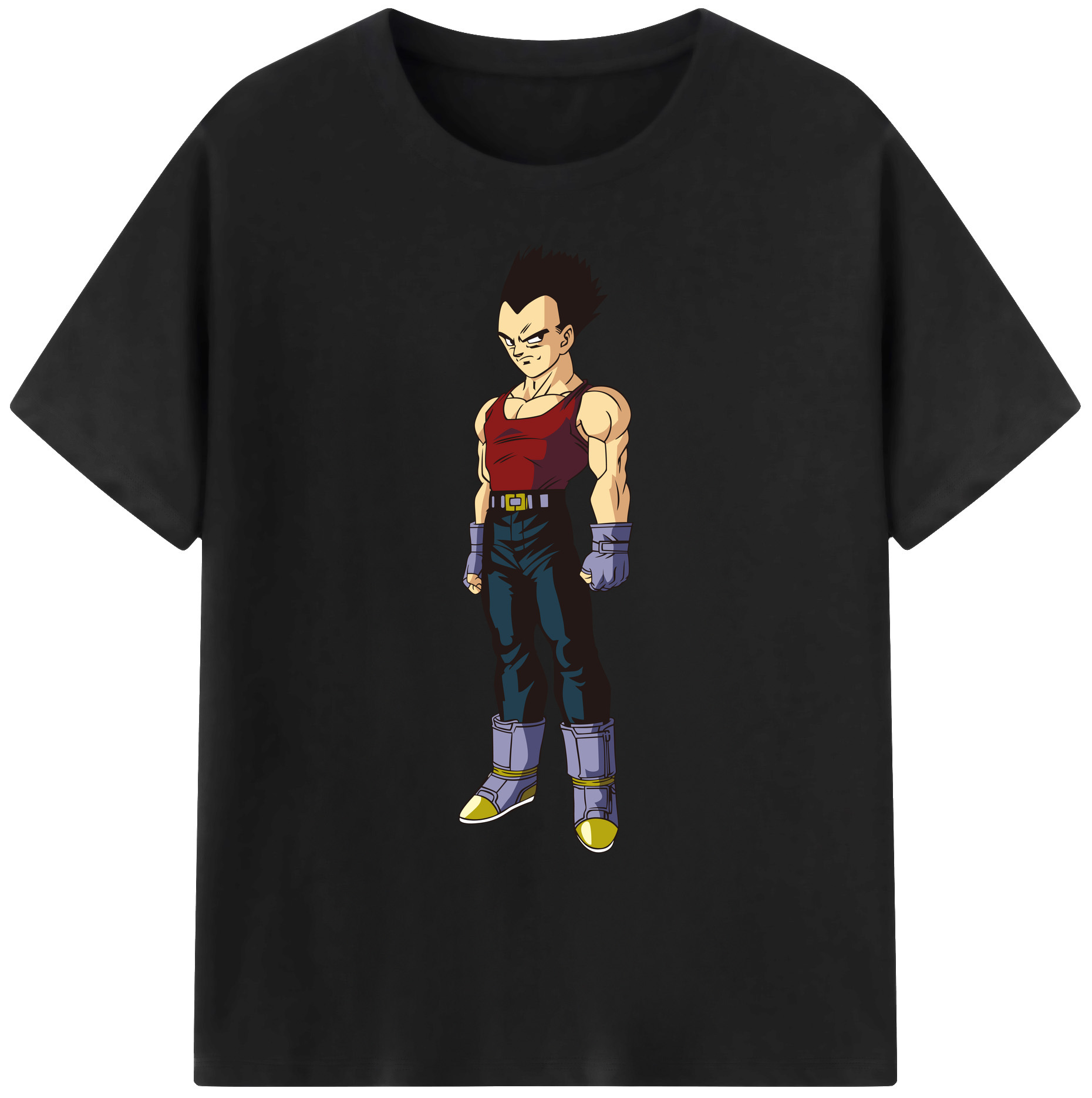 （画像用） ドラゴンボール ベジータ四世（Bejīta Yonsei）DRAGON BALL Vegeta IV 綿100％ メンズ半袖Tシャツ｜肌触りやわらか＆通気性