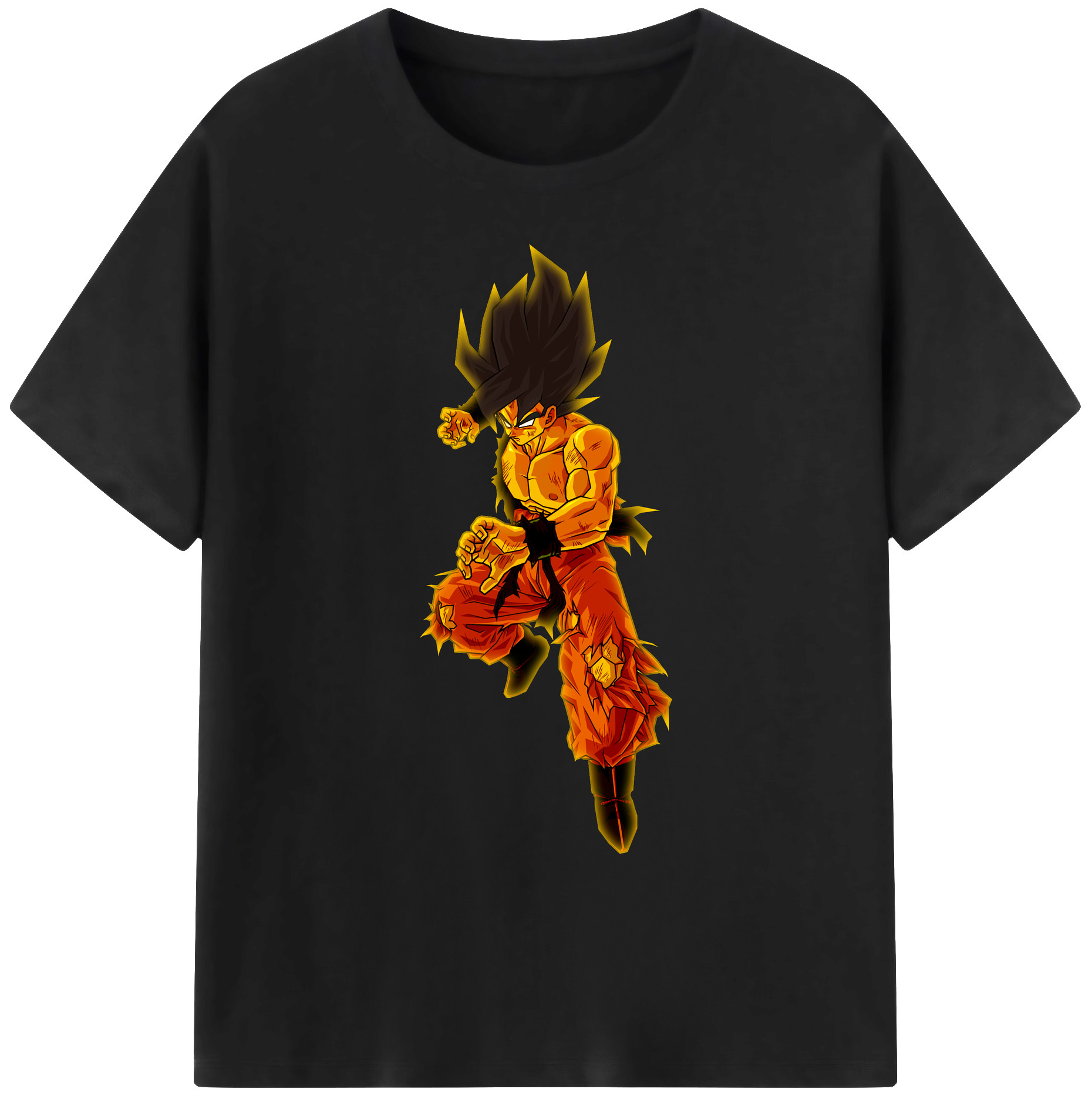 （画像用） ドラゴンボール 孫 悟飯（そんごはん）DRAGON BALL Son Gohan 綿100％ メンズ半袖Tシャツ｜肌触りやわらか＆通気性