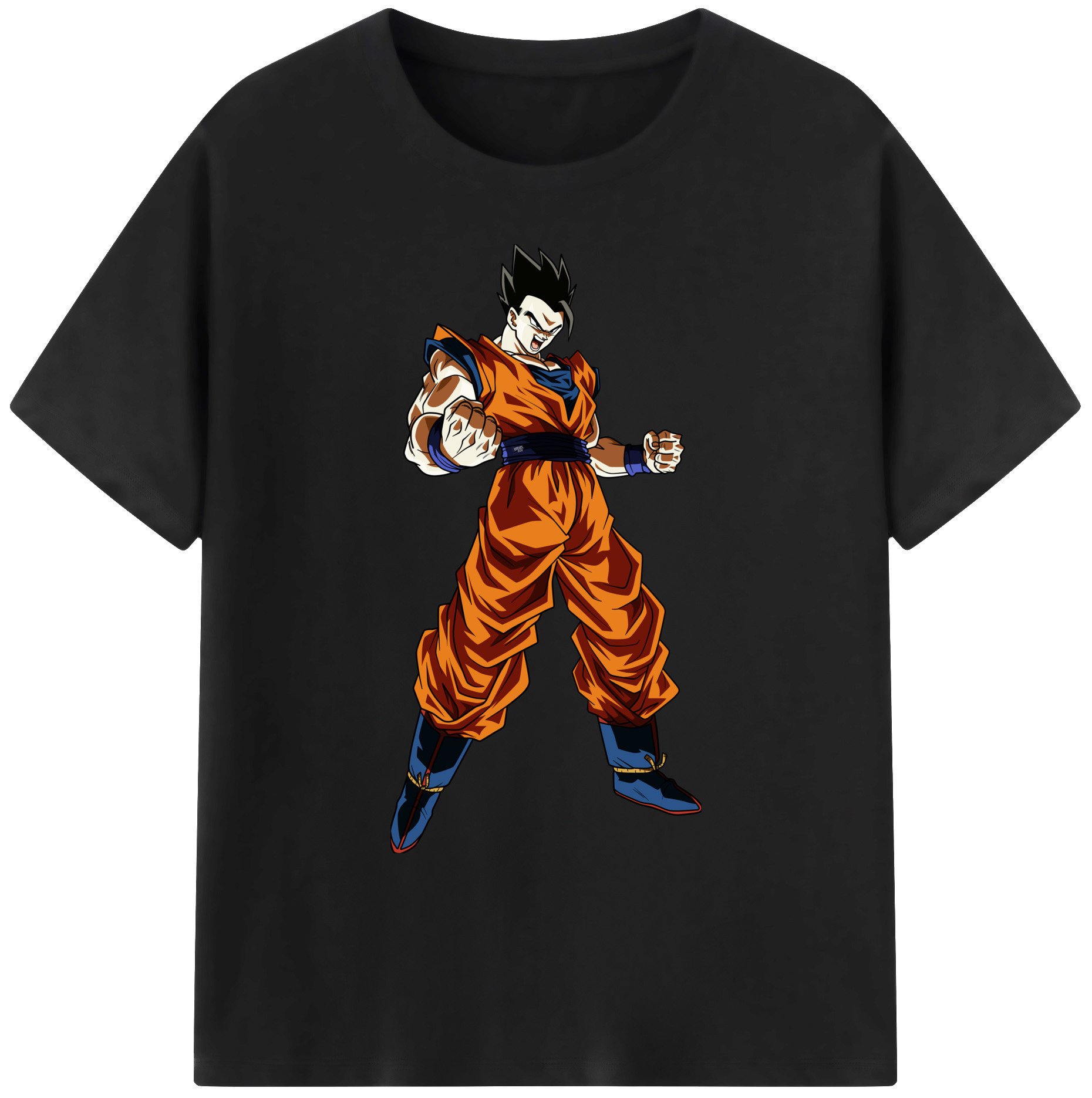 （画像用） ドラゴンボール 孫 悟飯（そんごはん）DRAGON BALL Son Gohan 綿100％ メンズ半袖Tシャツ｜肌触りやわらか＆通気性