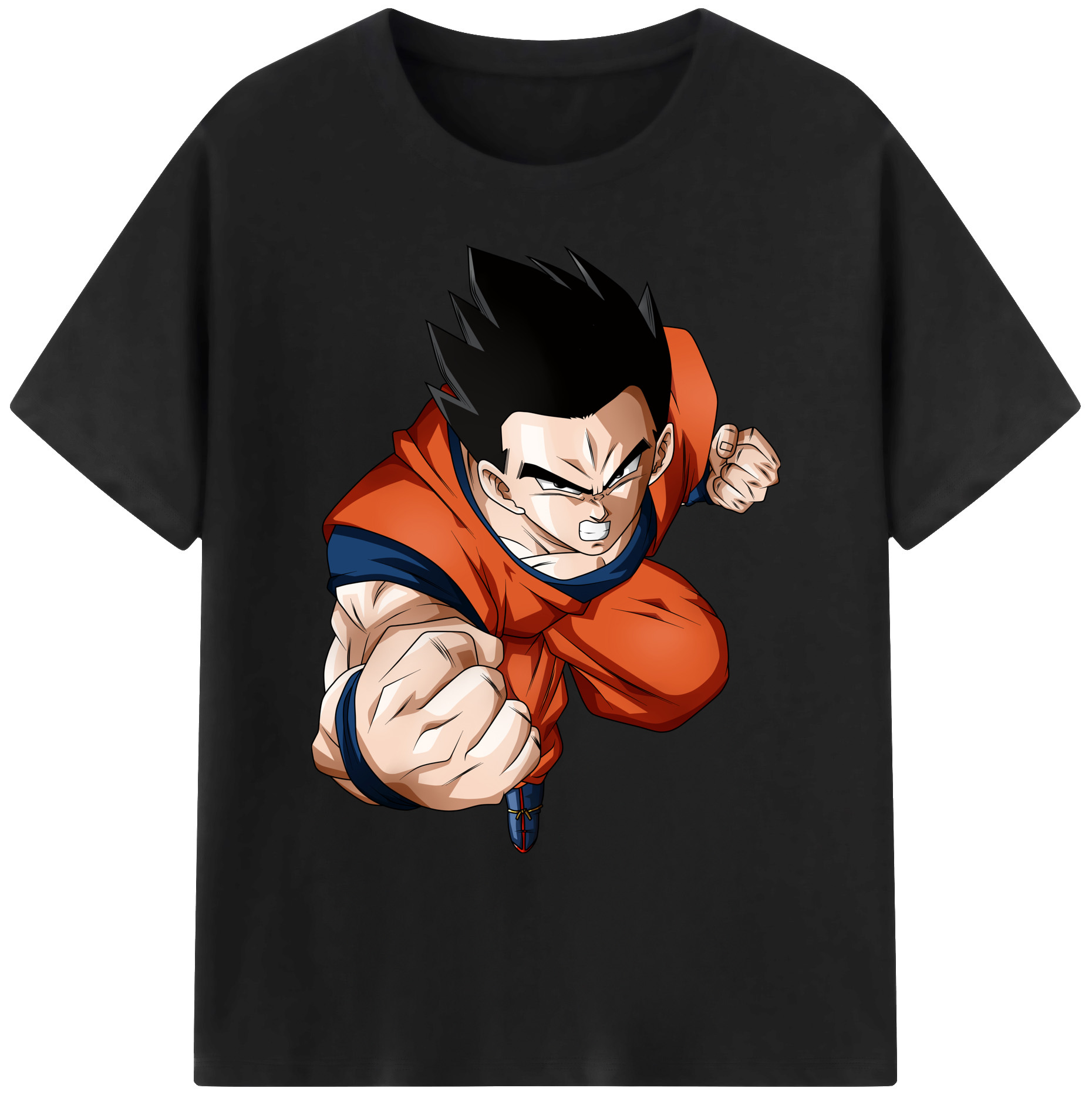 （画像用） ドラゴンボール 孫 悟飯（そんごはん）DRAGON BALL Son Gohan 綿100％ メンズ半袖Tシャツ｜肌触りやわらか＆通気性
