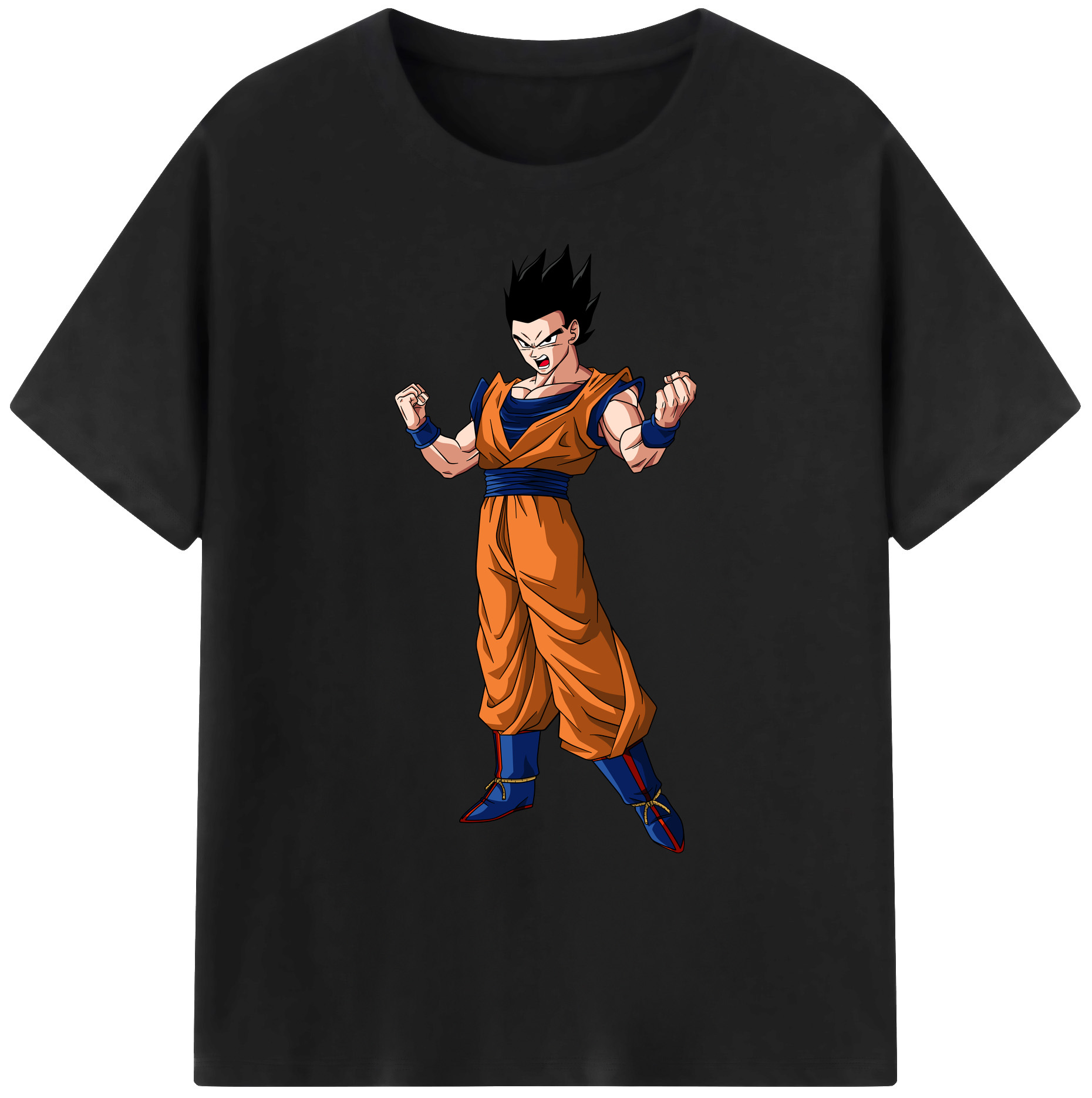 （画像用） ドラゴンボール 孫 悟飯（そんごはん）DRAGON BALL Son Gohan 綿100％ メンズ半袖Tシャツ｜肌触りやわらか＆通気性