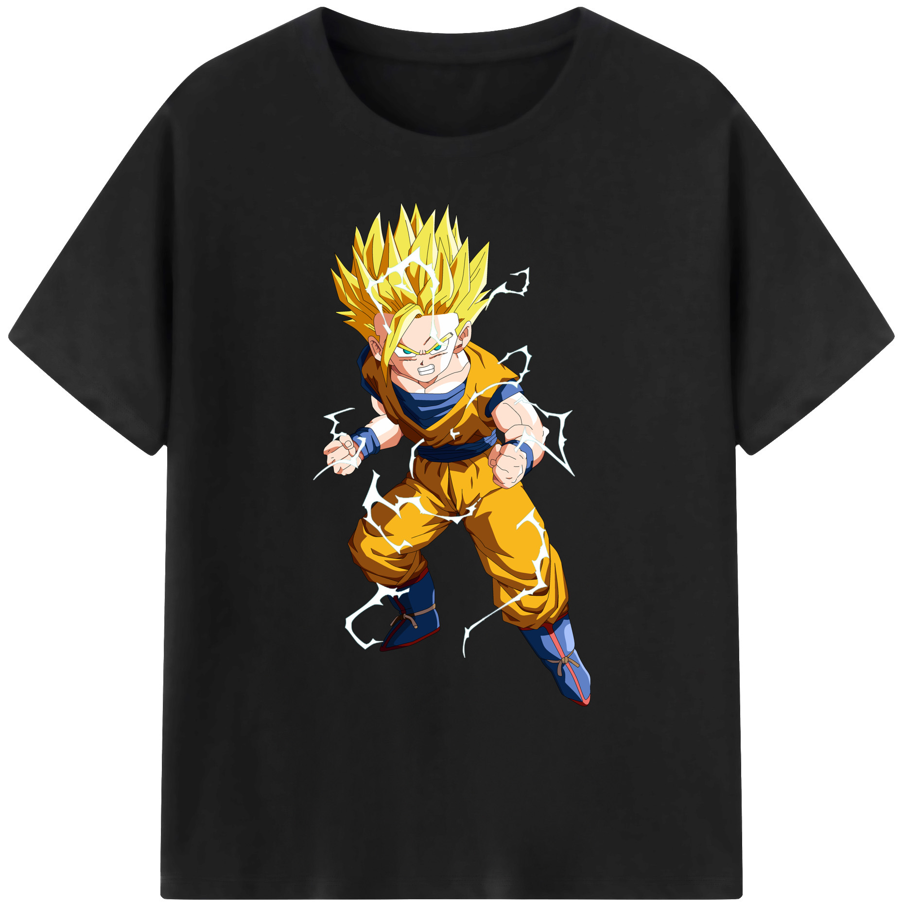 （画像用） ドラゴンボール 孫 悟飯（そんごはん）DRAGON BALL Son Gohan 綿100％ メンズ半袖Tシャツ｜肌触りやわらか＆通気性