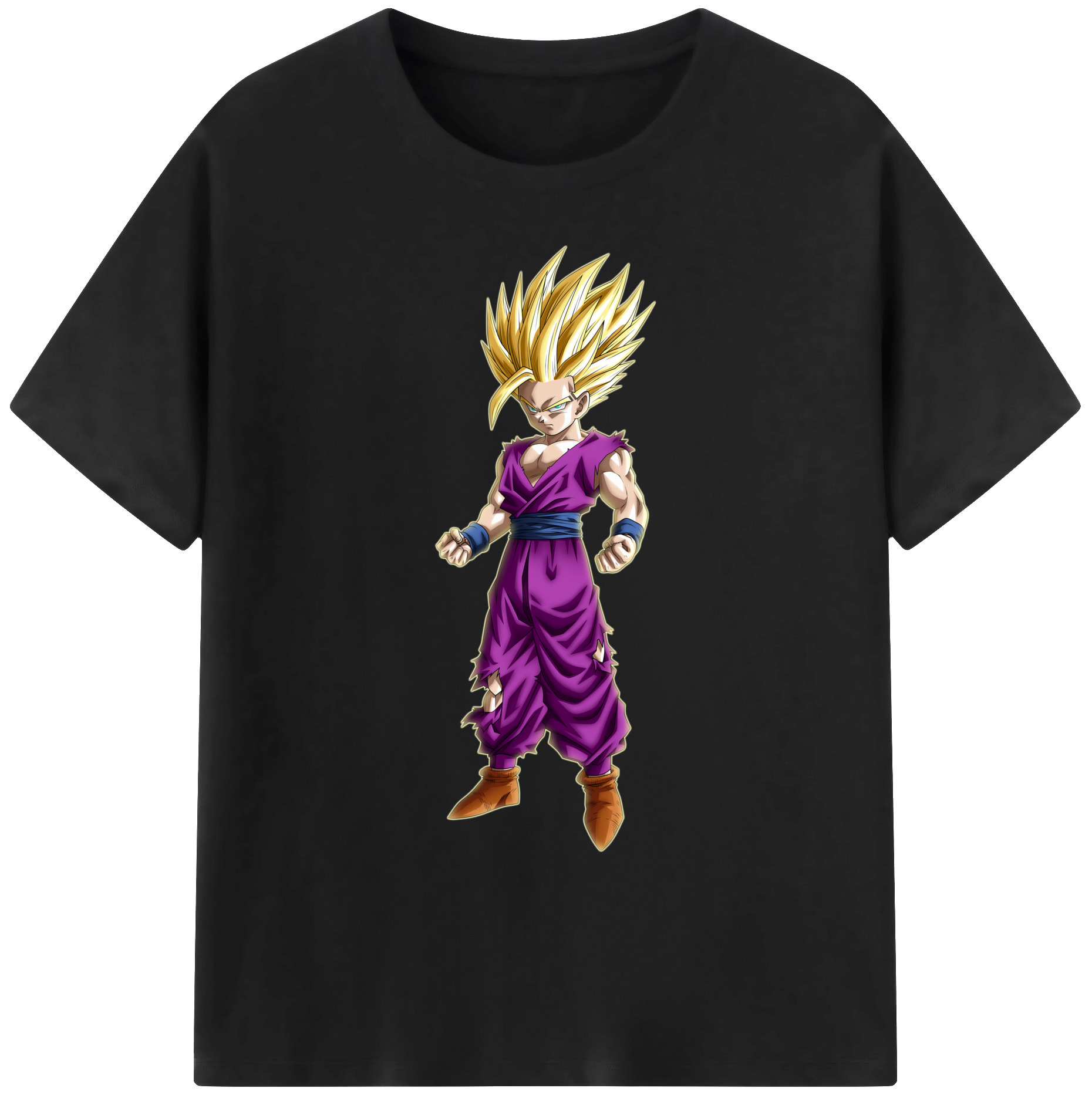 （画像用） ドラゴンボール 孫 悟飯（そんごはん）DRAGON BALL Son Gohan 綿100％ メンズ半袖Tシャツ｜肌触りやわらか＆通気性