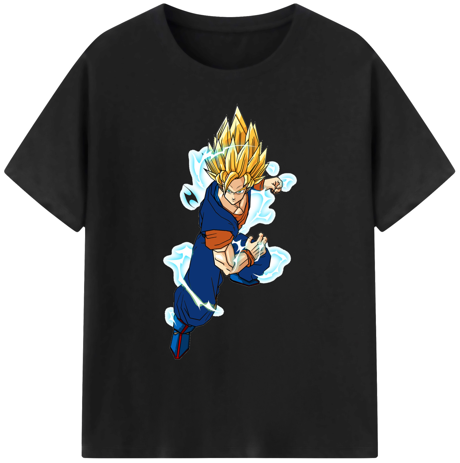 （画像用） ドラゴンボール 孫 悟飯（そんごはん）DRAGON BALL Son Gohan 綿100％ メンズ半袖Tシャツ｜肌触りやわらか＆通気性