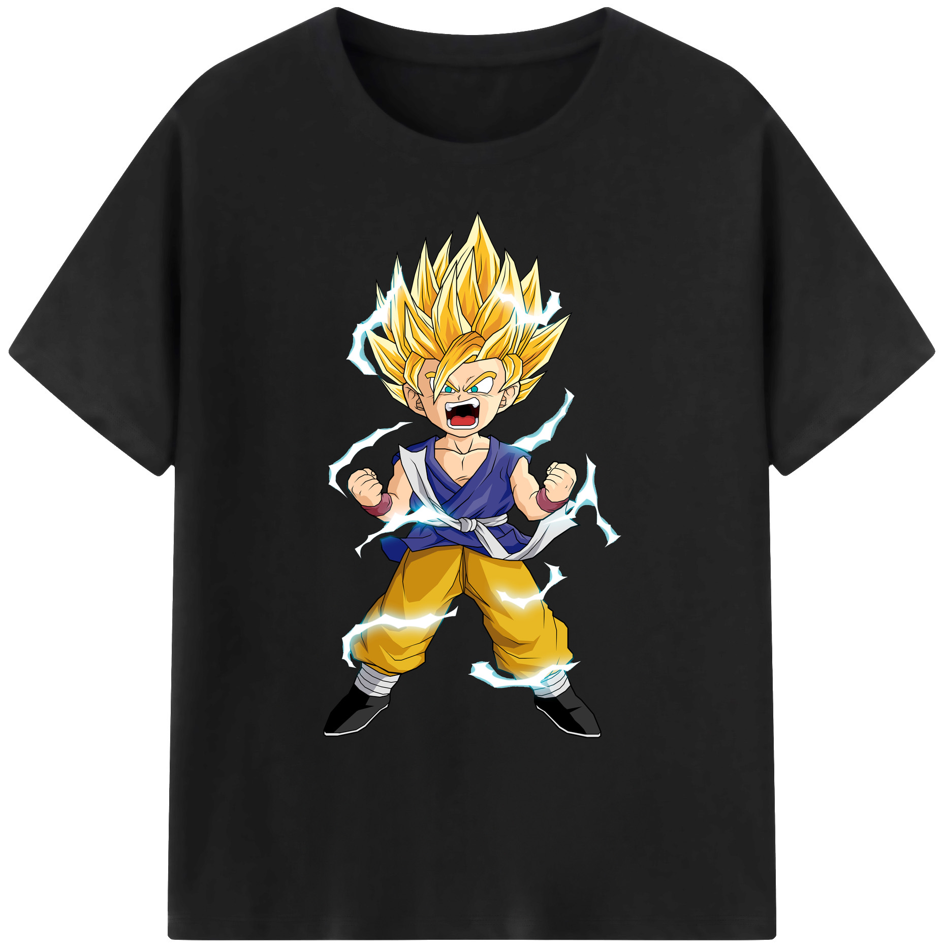 （画像用） ドラゴンボール 孫 悟飯（そんごはん）DRAGON BALL Son Gohan 綿100％ メンズ半袖Tシャツ｜肌触りやわらか＆通気性