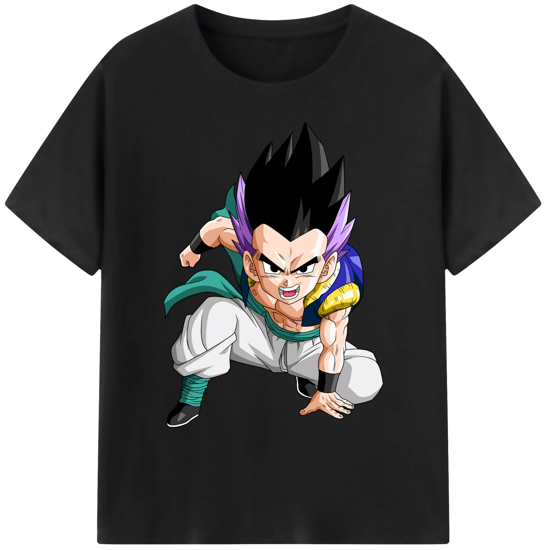 （画像用） ドラゴンボール 孫 悟飯（そんごはん）DRAGON BALL Son Gohan 綿100％ メンズ半袖Tシャツ｜肌触りやわらか＆通気性