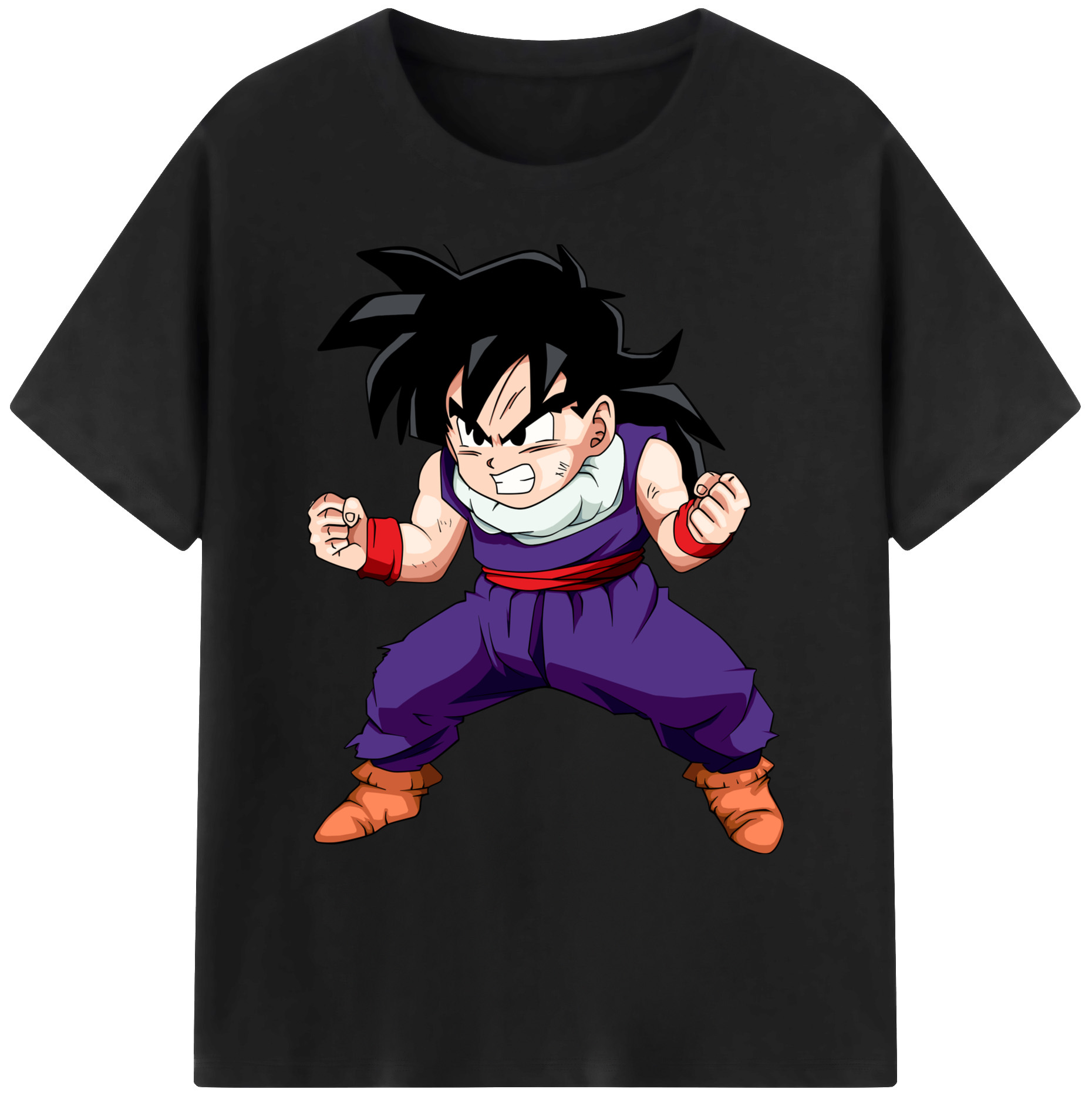 （画像用） ドラゴンボール 孫 悟飯（そんごはん）DRAGON BALL Son Gohan 綿100％ メンズ半袖Tシャツ｜肌触りやわらか＆通気性