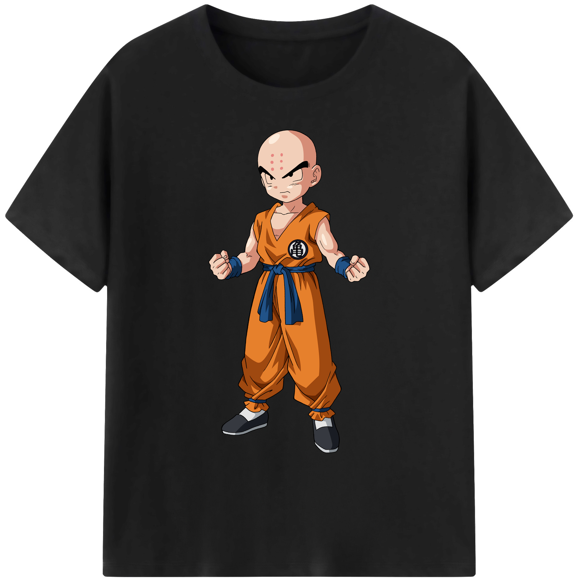 （画像用） ドラゴンボール クリリン DRAGON BALL krillin 綿100％ メンズ半袖Tシャツ｜肌触りやわらか＆通気性