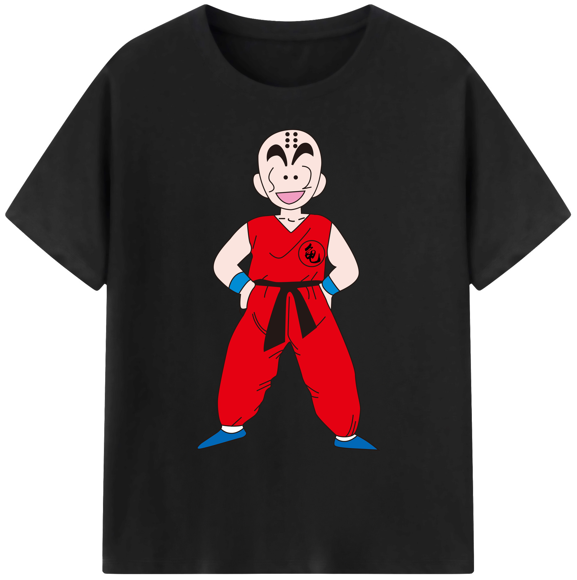 （画像用） ドラゴンボール クリリン DRAGON BALL krillin 綿100％ メンズ半袖Tシャツ｜肌触りやわらか＆通気性