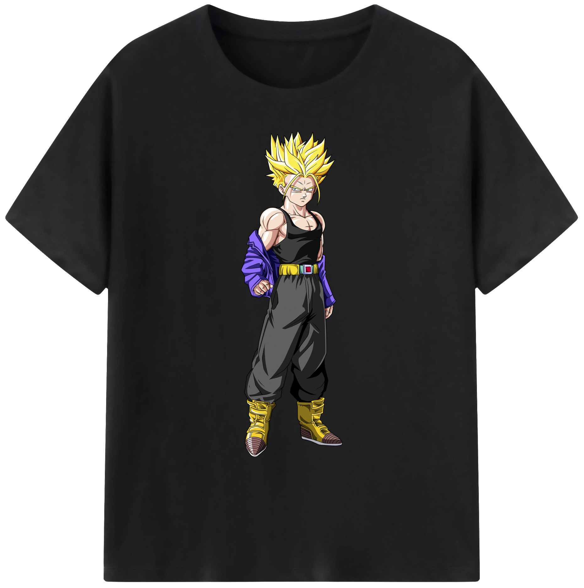 （画像用） ドラゴンボール トランクス（Torankusu）DRAGON BALL Trunks 綿100％ メンズ半袖Tシャツ｜肌触りやわらか＆通気性