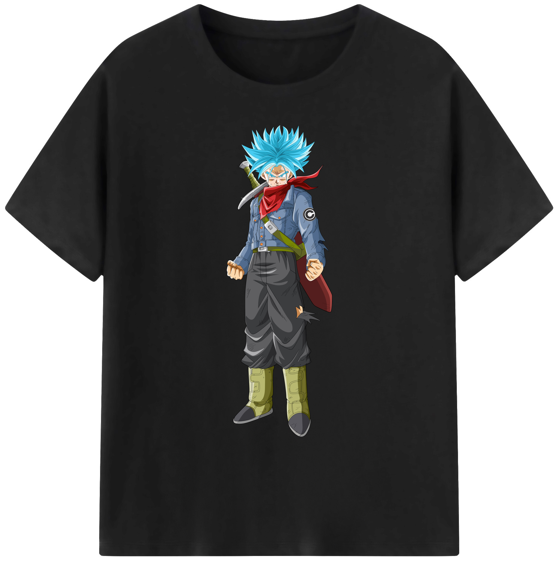 （画像用） ドラゴンボール トランクス（Torankusu）DRAGON BALL Trunks 綿100％ メンズ半袖Tシャツ｜肌触りやわらか＆通気性