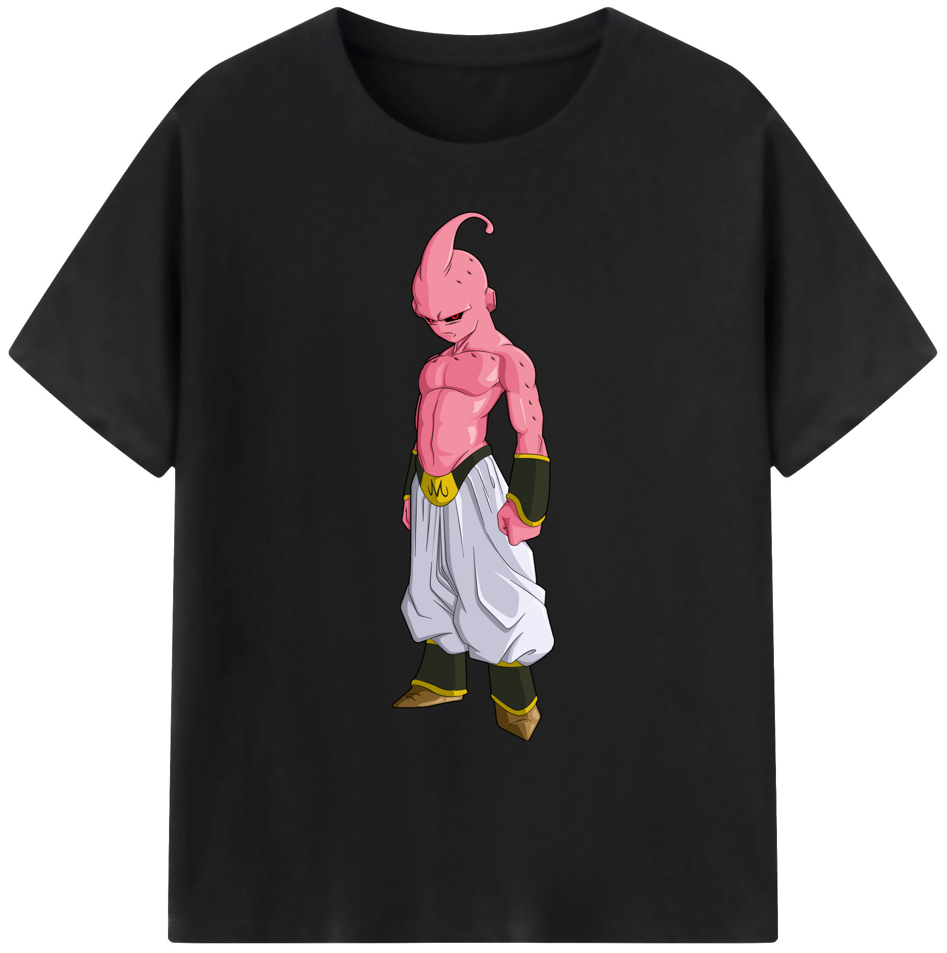 （画像用） ドラゴンボール 魔人ブウ DRAGON BALL Majin Buu 綿100％ メンズ半袖Tシャツ｜肌触りやわらか＆通気性
