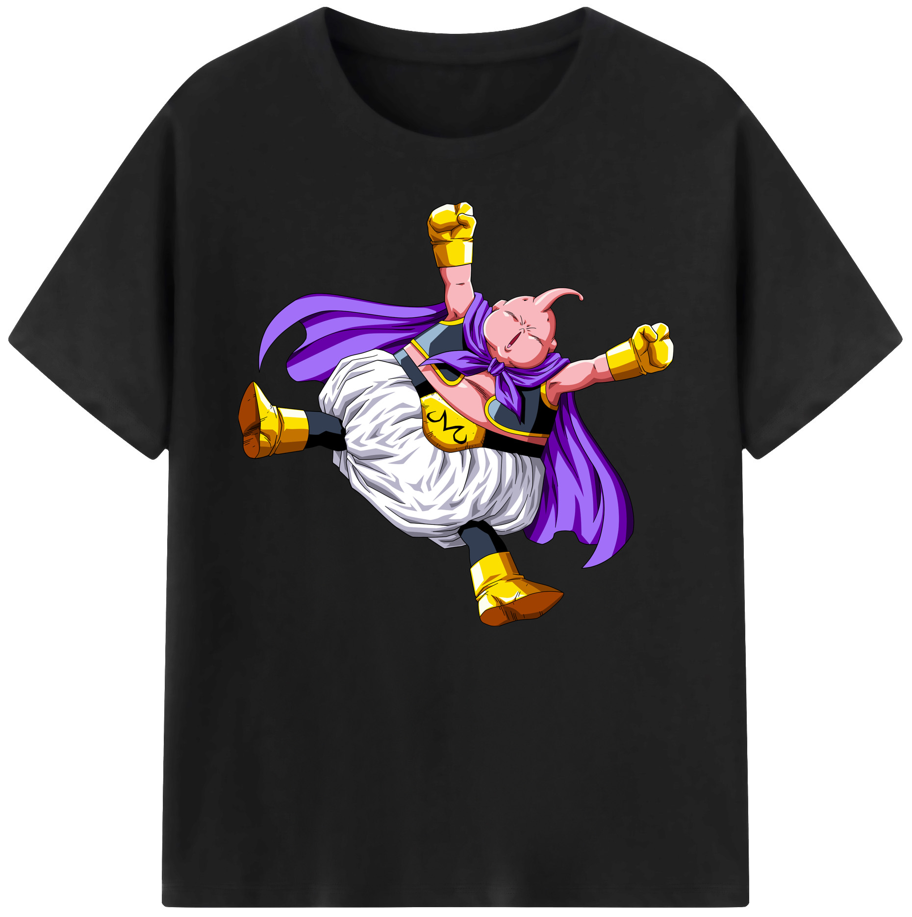 （画像用） ドラゴンボール 魔人ブウ DRAGON BALL Majin Buu 綿100％ メンズ半袖Tシャツ｜肌触りやわらか＆通気性