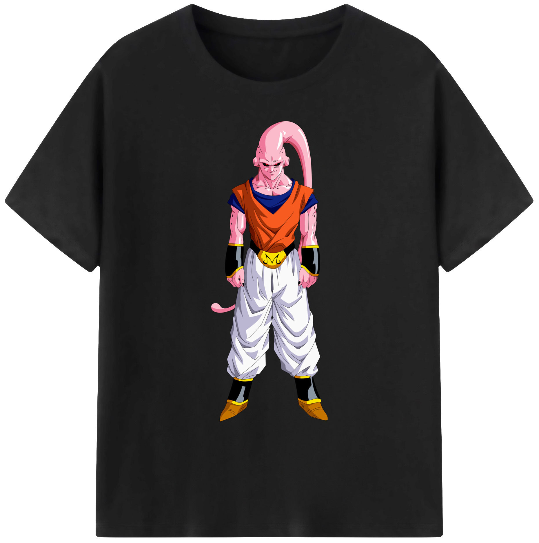 （画像用） ドラゴンボール 魔人ブウ DRAGON BALL Majin Buu 綿100％ メンズ半袖Tシャツ｜肌触りやわらか＆通気性