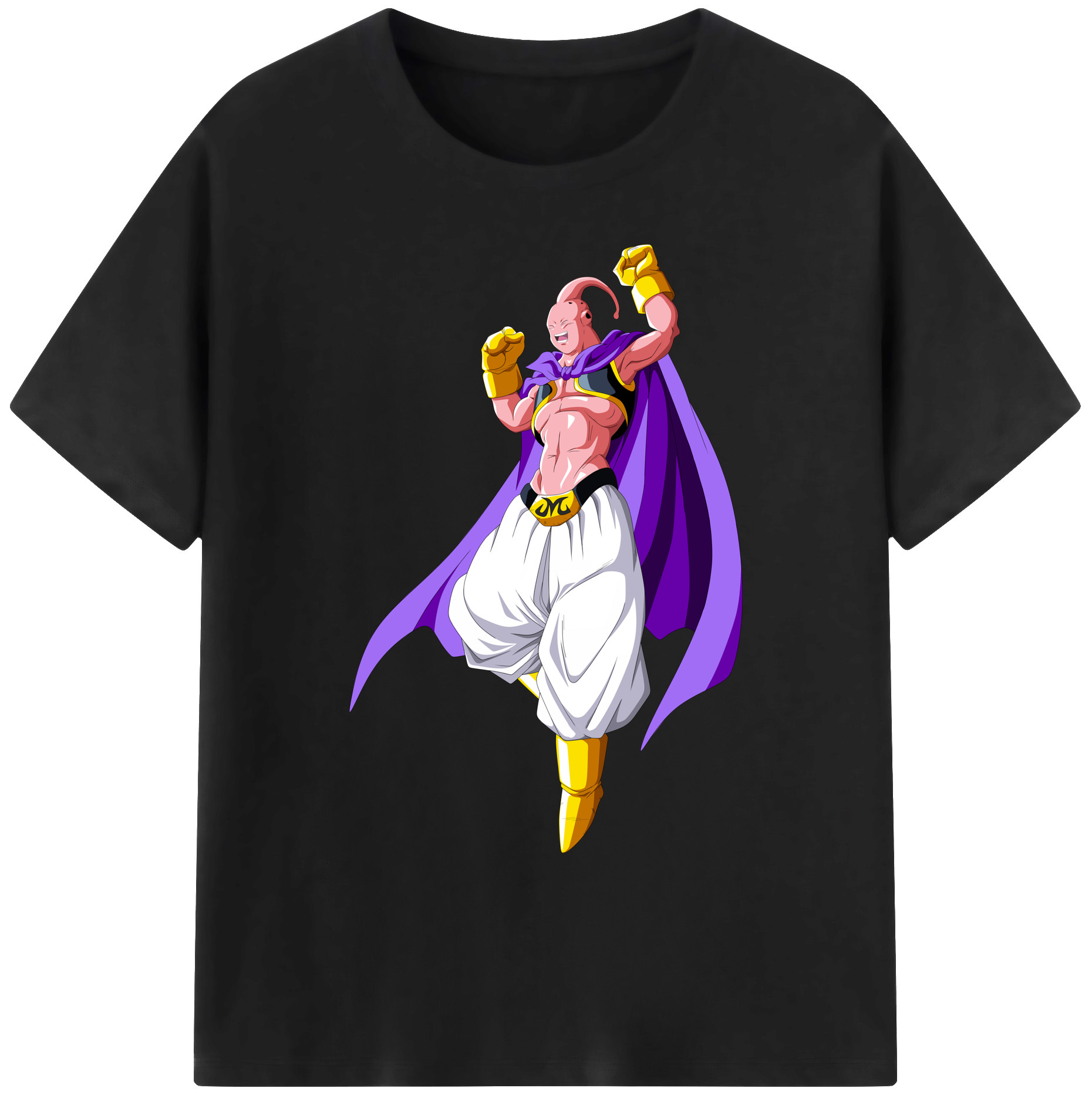 （画像用） ドラゴンボール 魔人ブウ DRAGON BALL Majin Buu 綿100％ メンズ半袖Tシャツ｜肌触りやわらか＆通気性