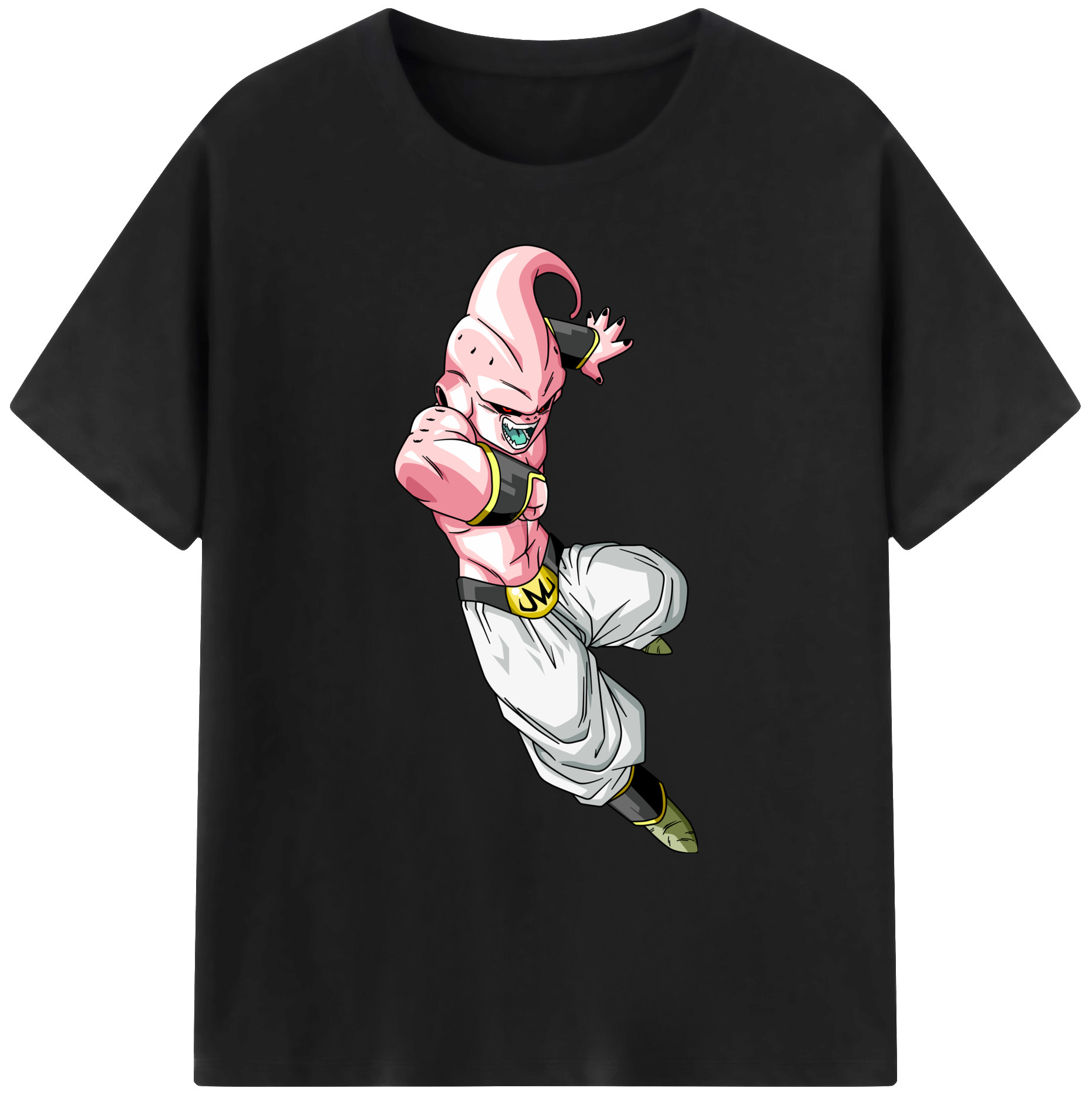（画像用） ドラゴンボール 魔人ブウ DRAGON BALL Majin Buu 綿100％ メンズ半袖Tシャツ｜肌触りやわらか＆通気性