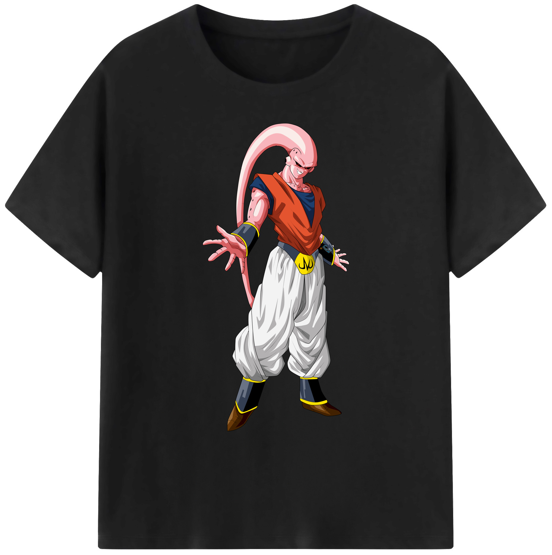 （画像用） ドラゴンボール 魔人ブウ DRAGON BALL Majin Buu 綿100％ メンズ半袖Tシャツ｜肌触りやわらか＆通気性