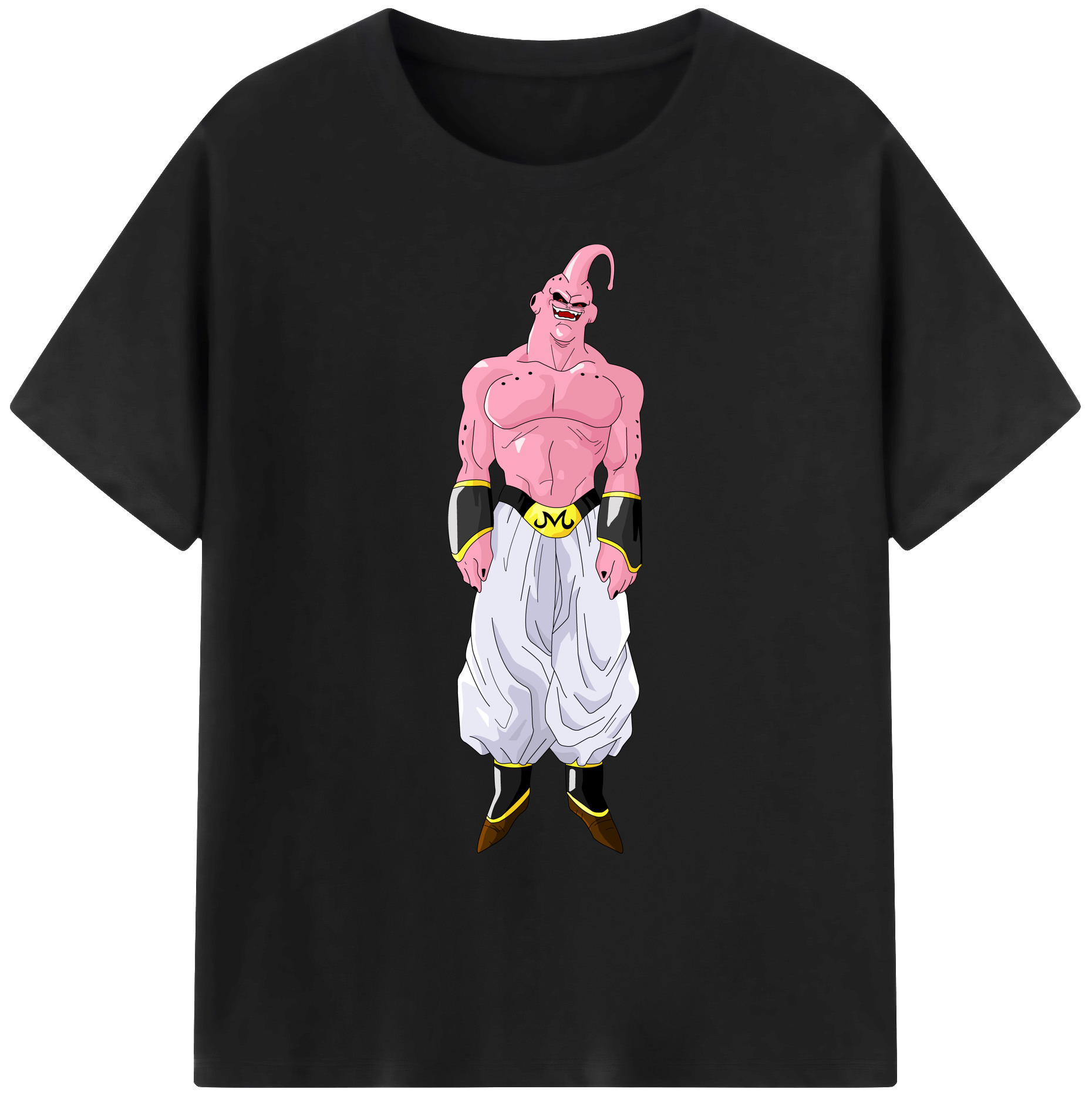 （画像用） ドラゴンボール 魔人ブウ DRAGON BALL Majin Buu 綿100％ メンズ半袖Tシャツ｜肌触りやわらか＆通気性