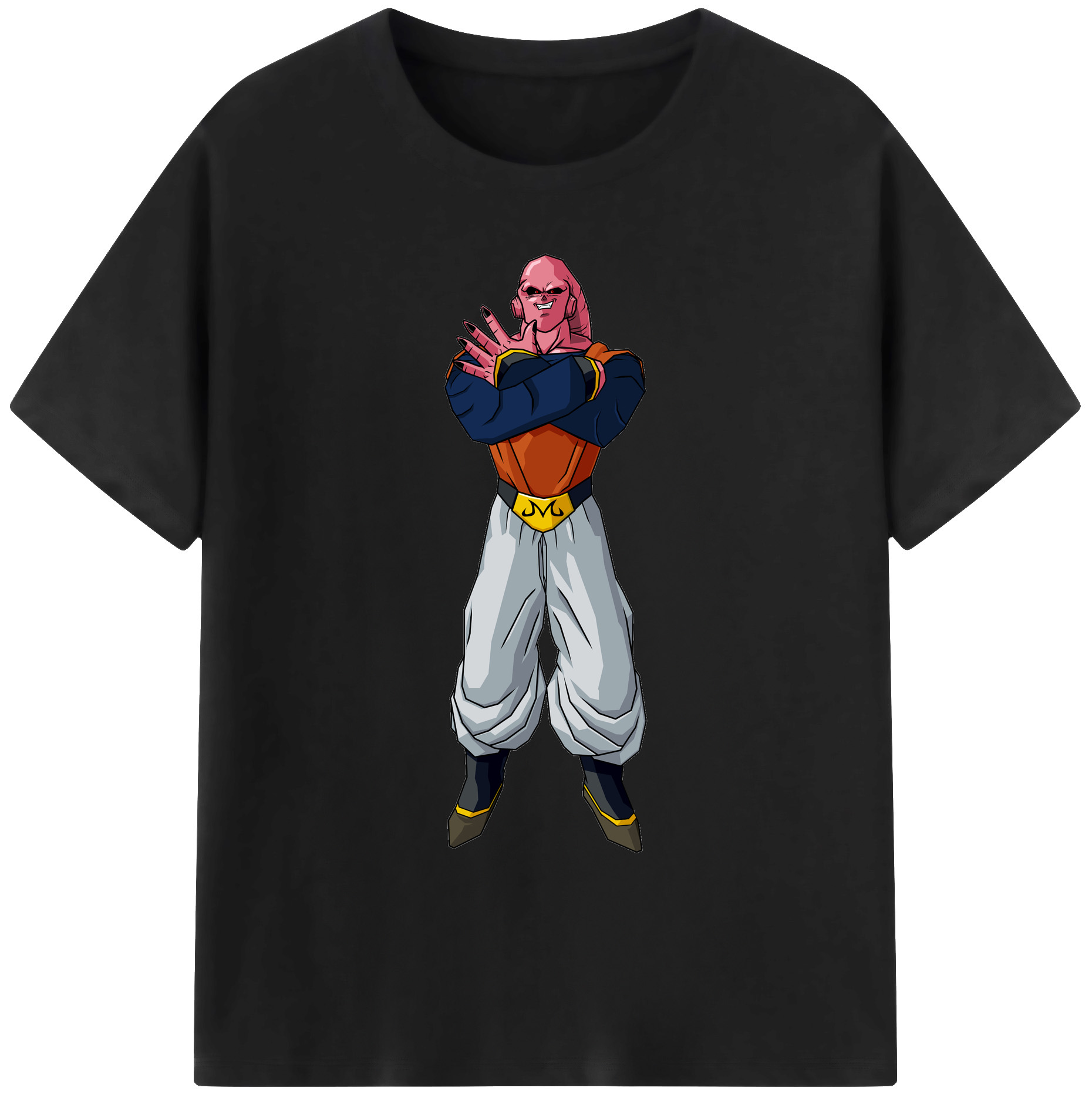（画像用） ドラゴンボール 魔人ブウ DRAGON BALL Majin Buu 綿100％ メンズ半袖Tシャツ｜肌触りやわらか＆通気性