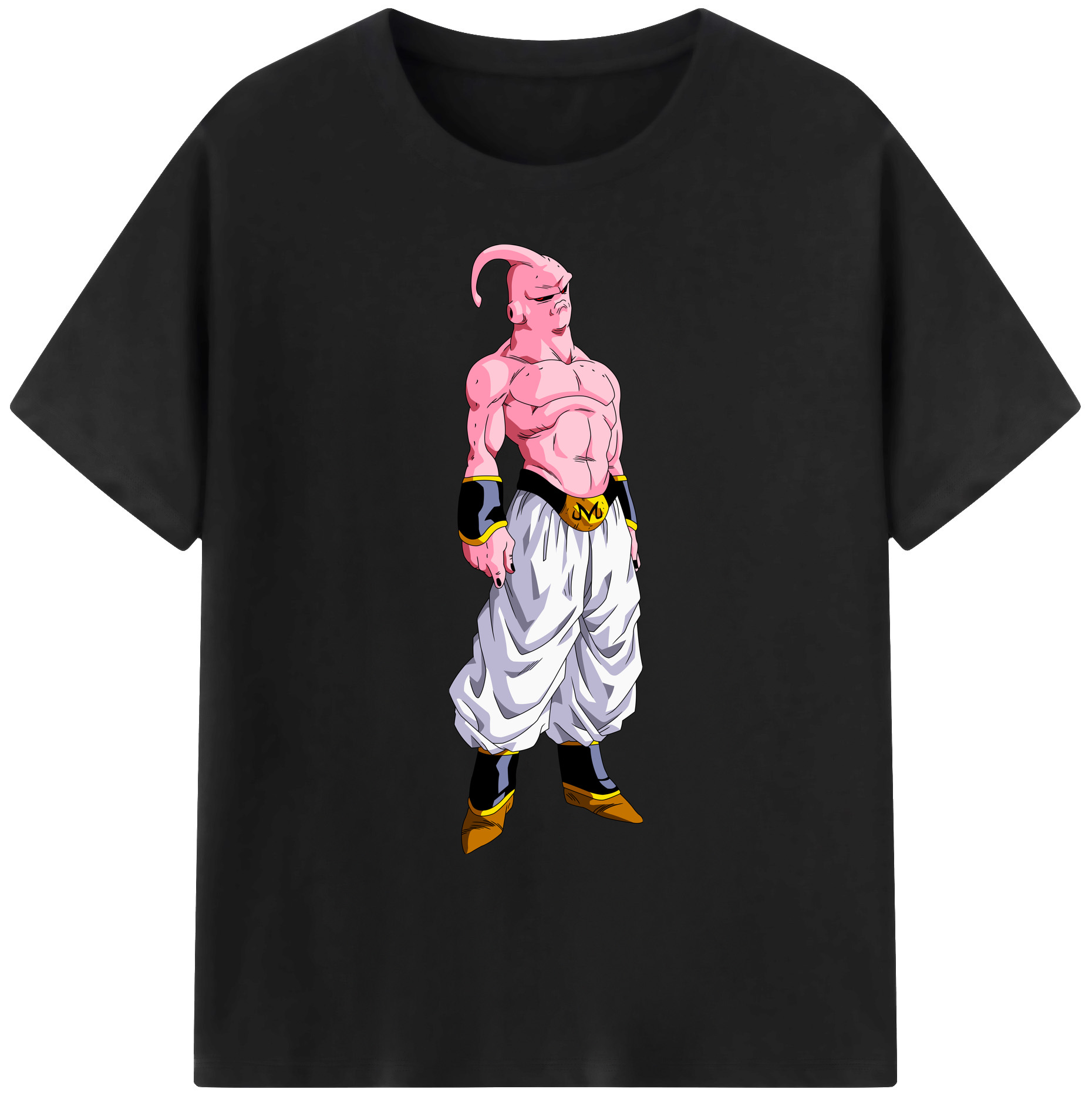 （画像用） ドラゴンボール 魔人ブウ DRAGON BALL Majin Buu 綿100％ メンズ半袖Tシャツ｜肌触りやわらか＆通気性