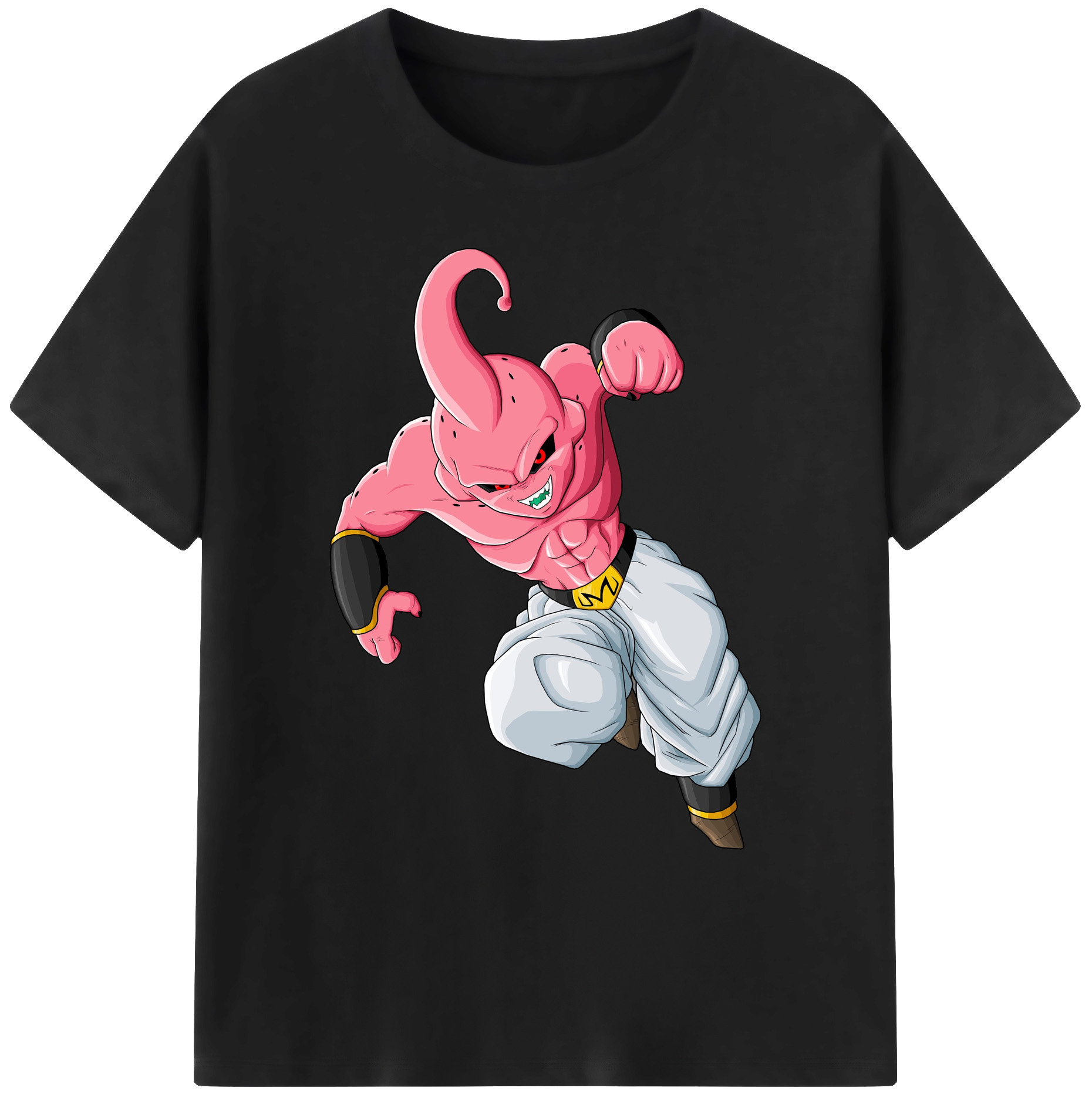 （画像用） ドラゴンボール 魔人ブウ DRAGON BALL Majin Buu 綿100％ メンズ半袖Tシャツ｜肌触りやわらか＆通気性