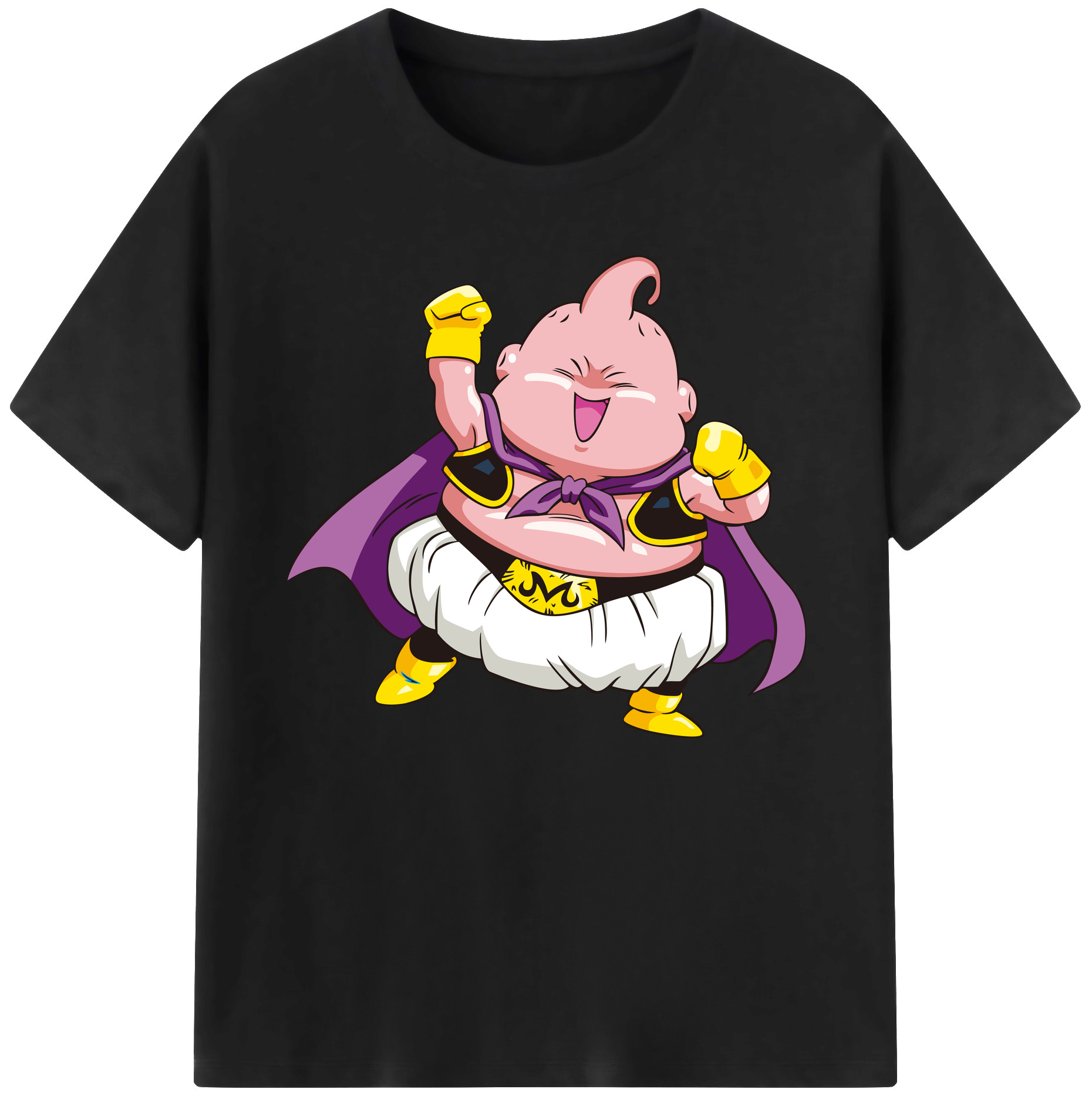 （画像用） ドラゴンボール 魔人ブウ DRAGON BALL Majin Buu 綿100％ メンズ半袖Tシャツ｜肌触りやわらか＆通気性