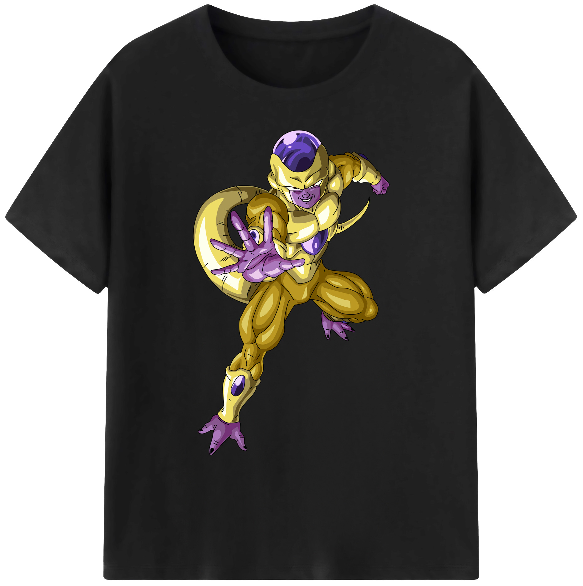 （画像用） ドラゴンボール フリーザ DRAGON BALL Frieza 綿100％ メンズ半袖Tシャツ｜肌触りやわらか＆通気性