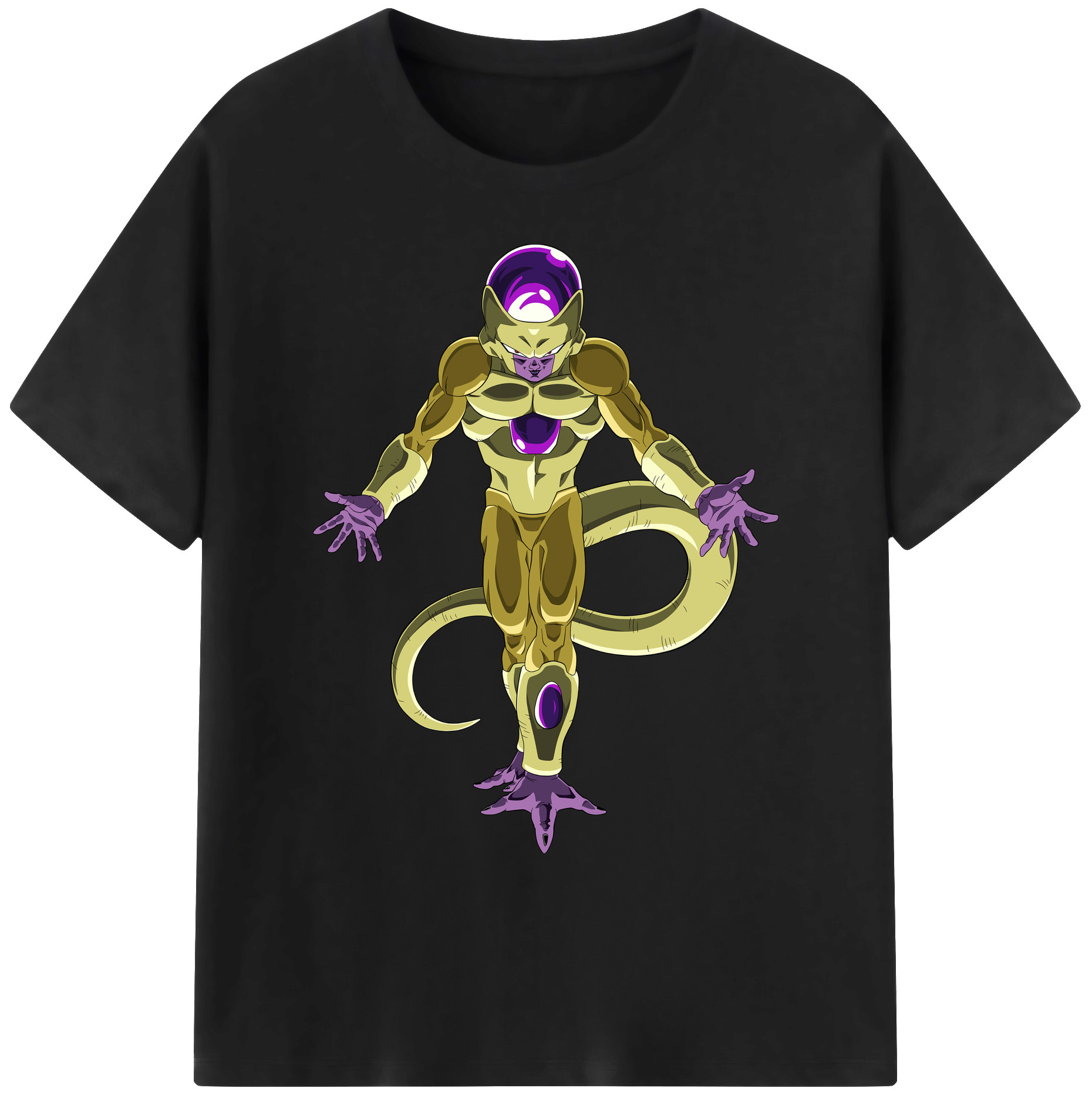 （画像用） ドラゴンボール フリーザ DRAGON BALL Frieza 綿100％ メンズ半袖Tシャツ｜肌触りやわらか＆通気性
