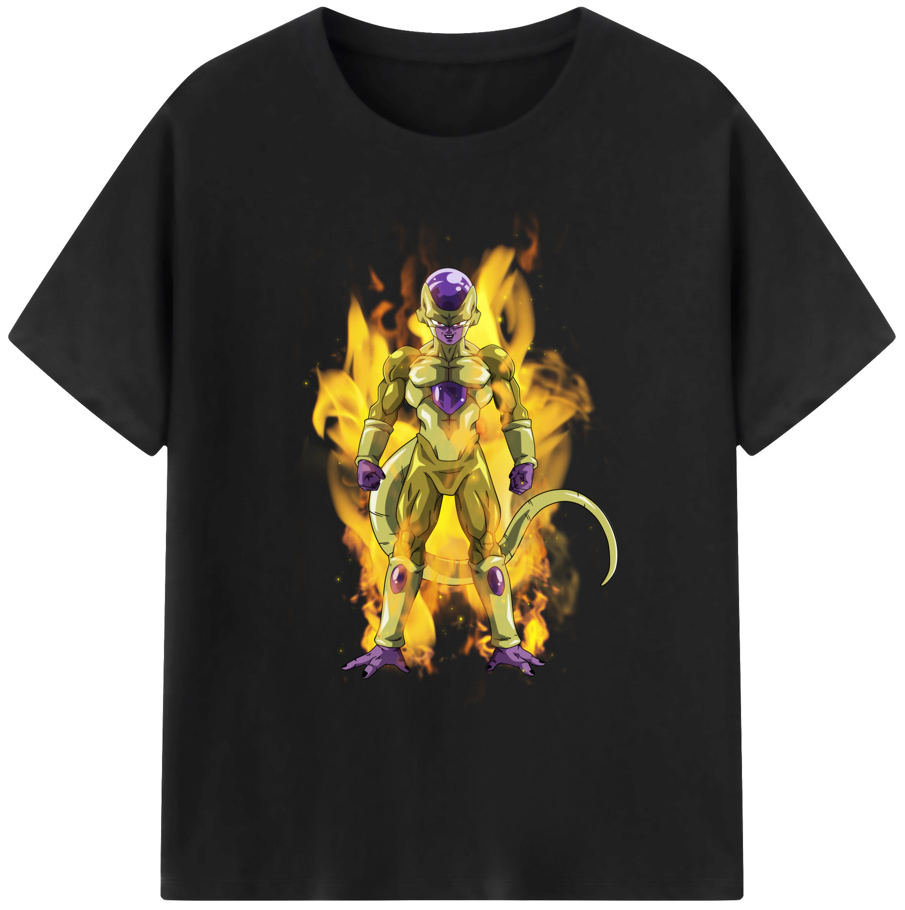 （画像用） ドラゴンボール フリーザ DRAGON BALL Frieza 綿100％ メンズ半袖Tシャツ｜肌触りやわらか＆通気性