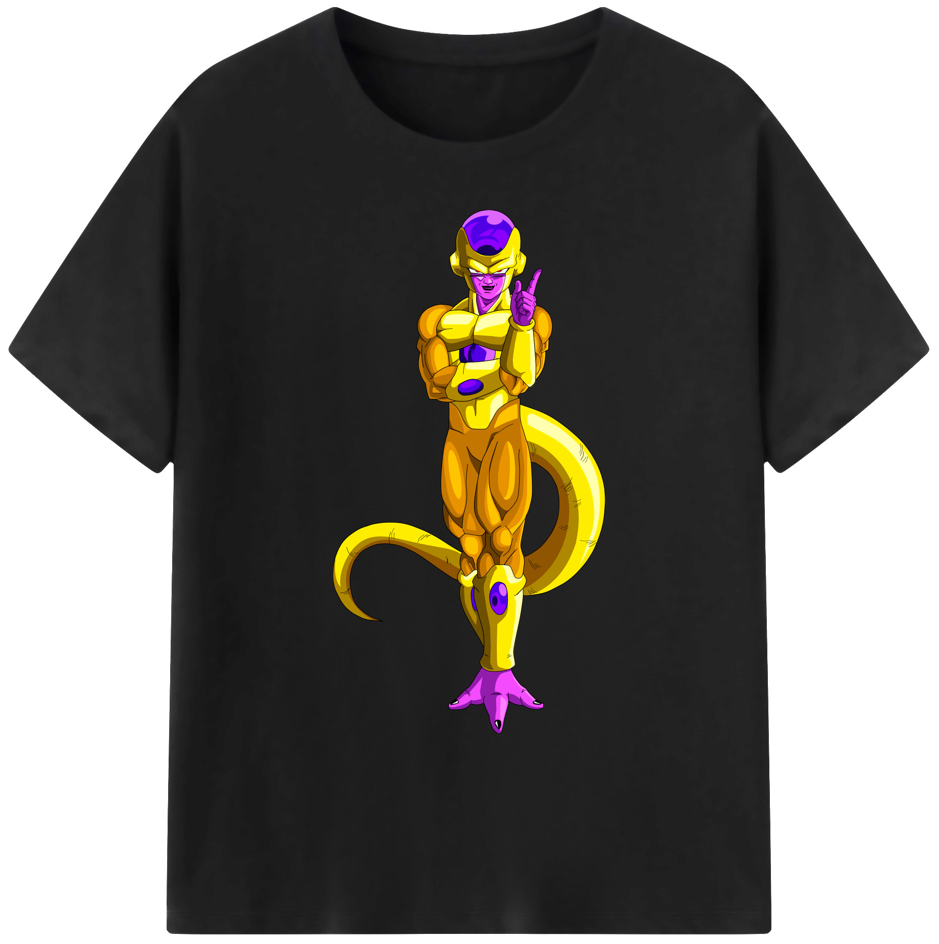 （画像用） ドラゴンボール フリーザ DRAGON BALL Frieza 綿100％ メンズ半袖Tシャツ｜肌触りやわらか＆通気性