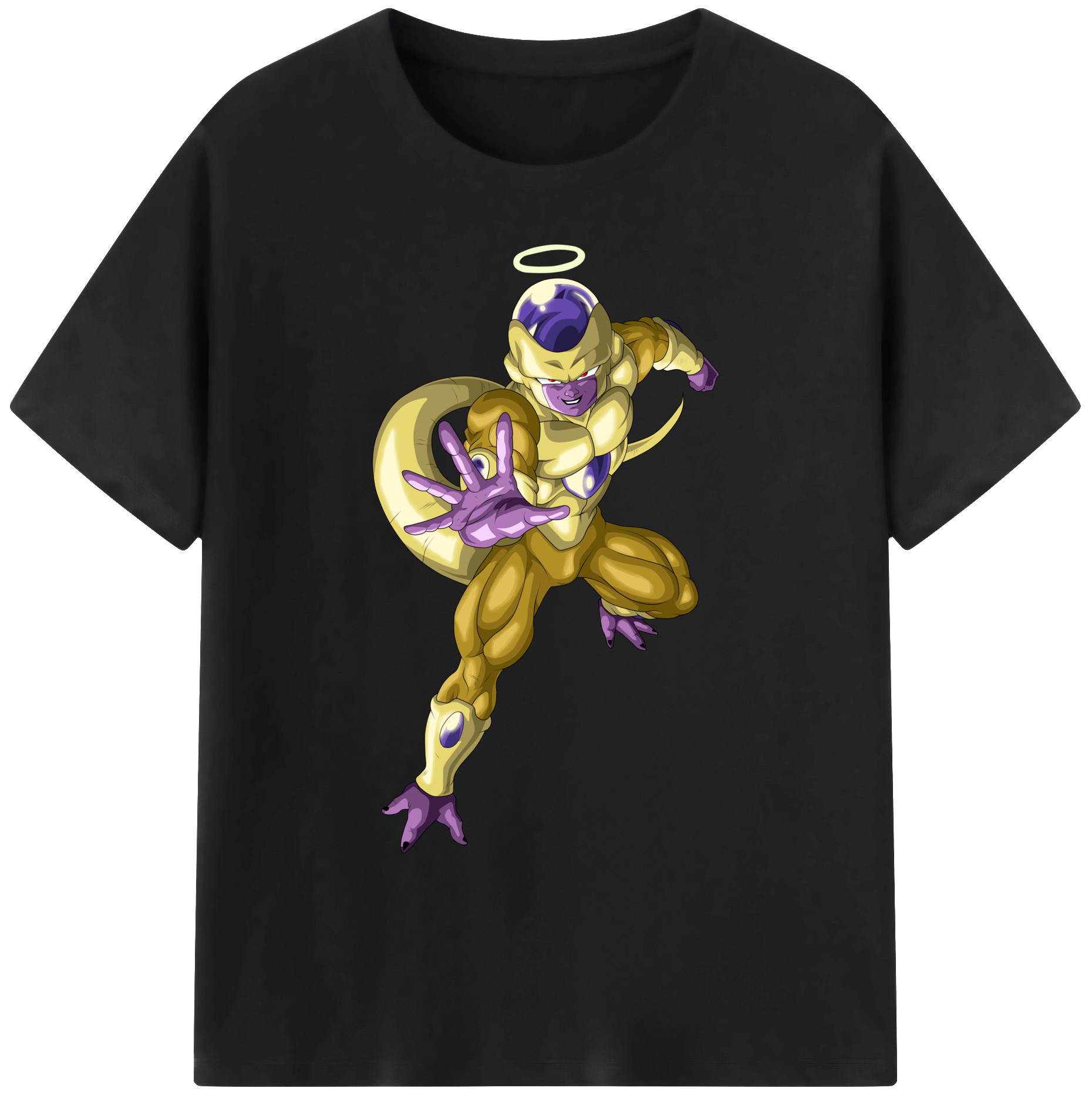 （画像用） ドラゴンボール フリーザ DRAGON BALL Frieza 綿100％ メンズ半袖Tシャツ｜肌触りやわらか＆通気性